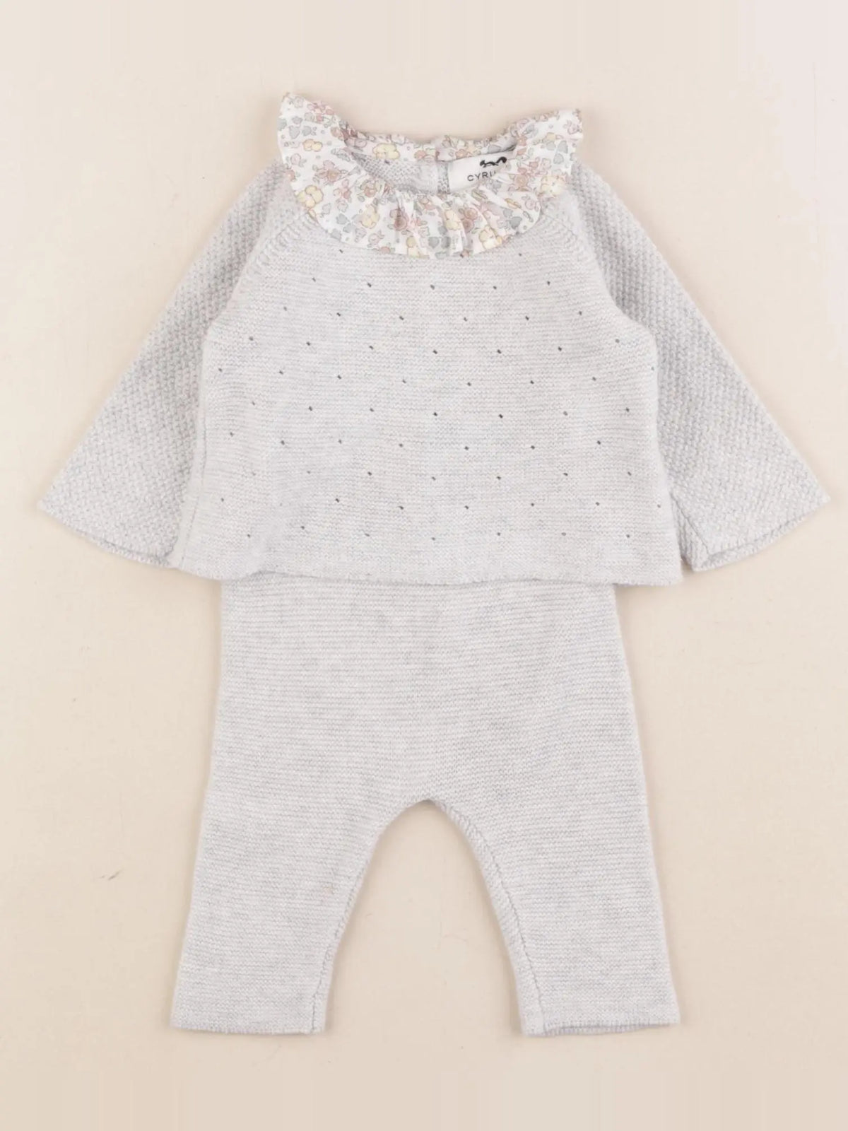 Cyrillus - ensemble gris - 0 mois
