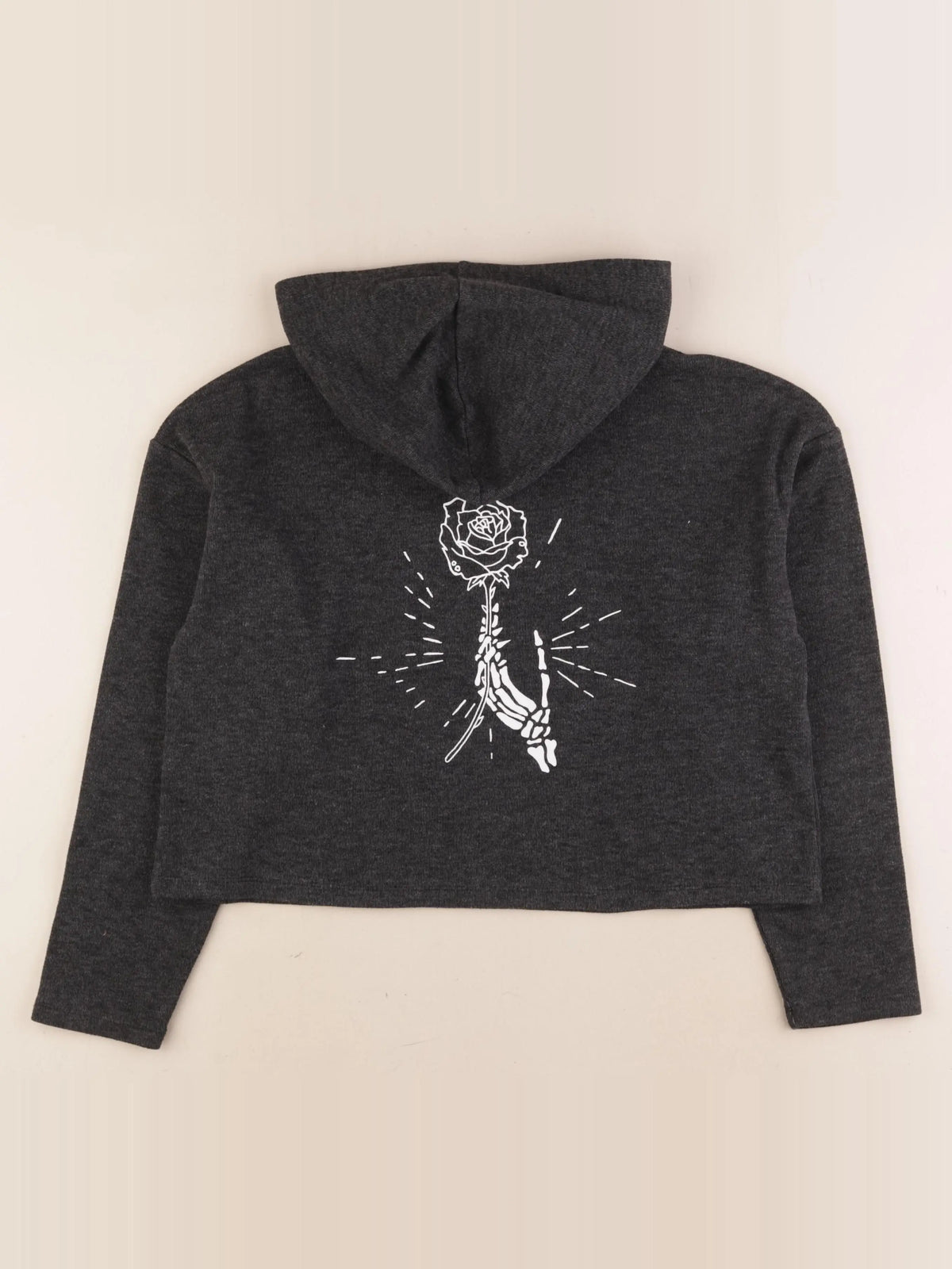 IKKS - sweat imprimé au dos gris - 12 ans