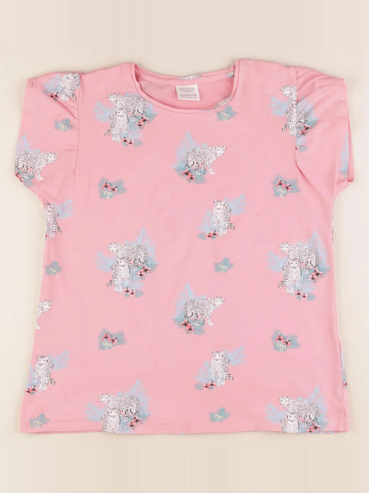Zara - tee-shirt rose - 11/12 ans
