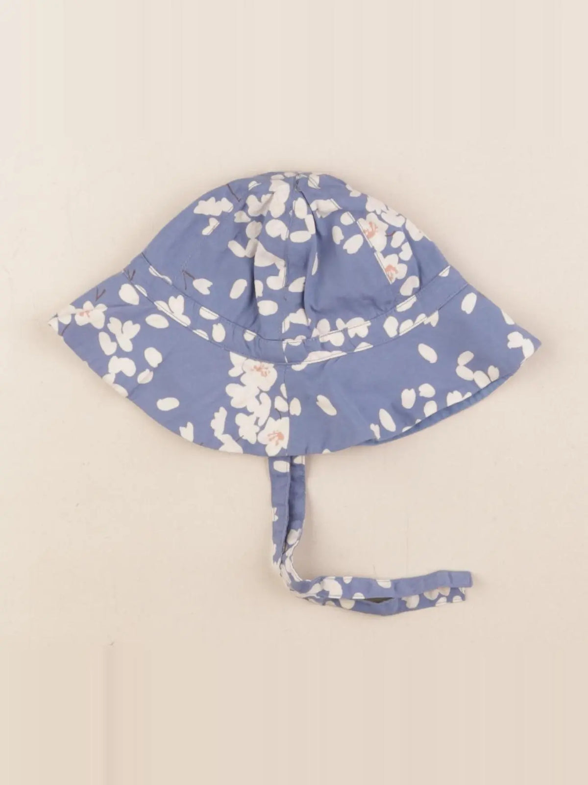 Petit Bateau - chapeau réversible bleu - 3/6 mois