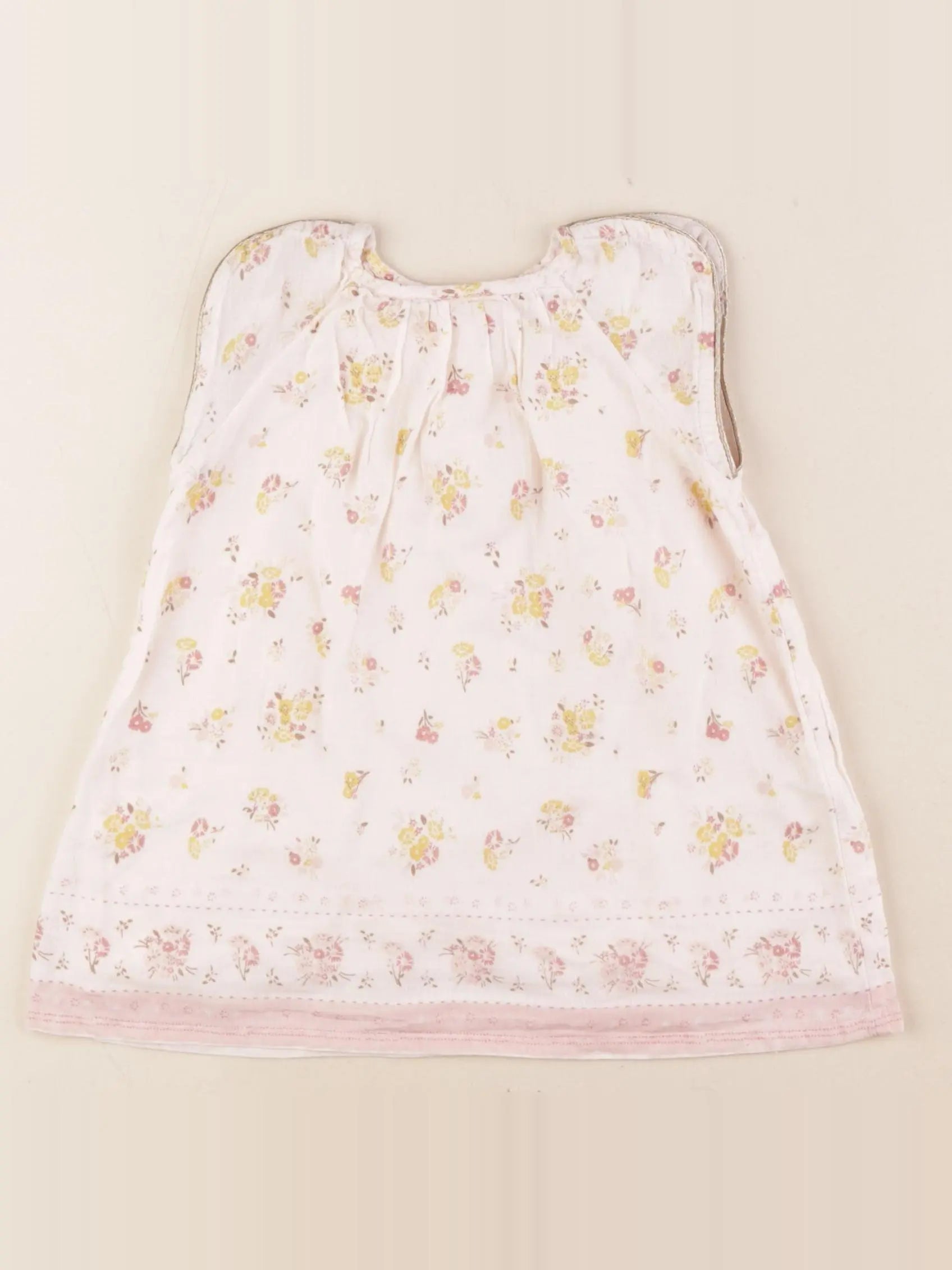 Tape à l'oeil - robe or, rose - 9 mois