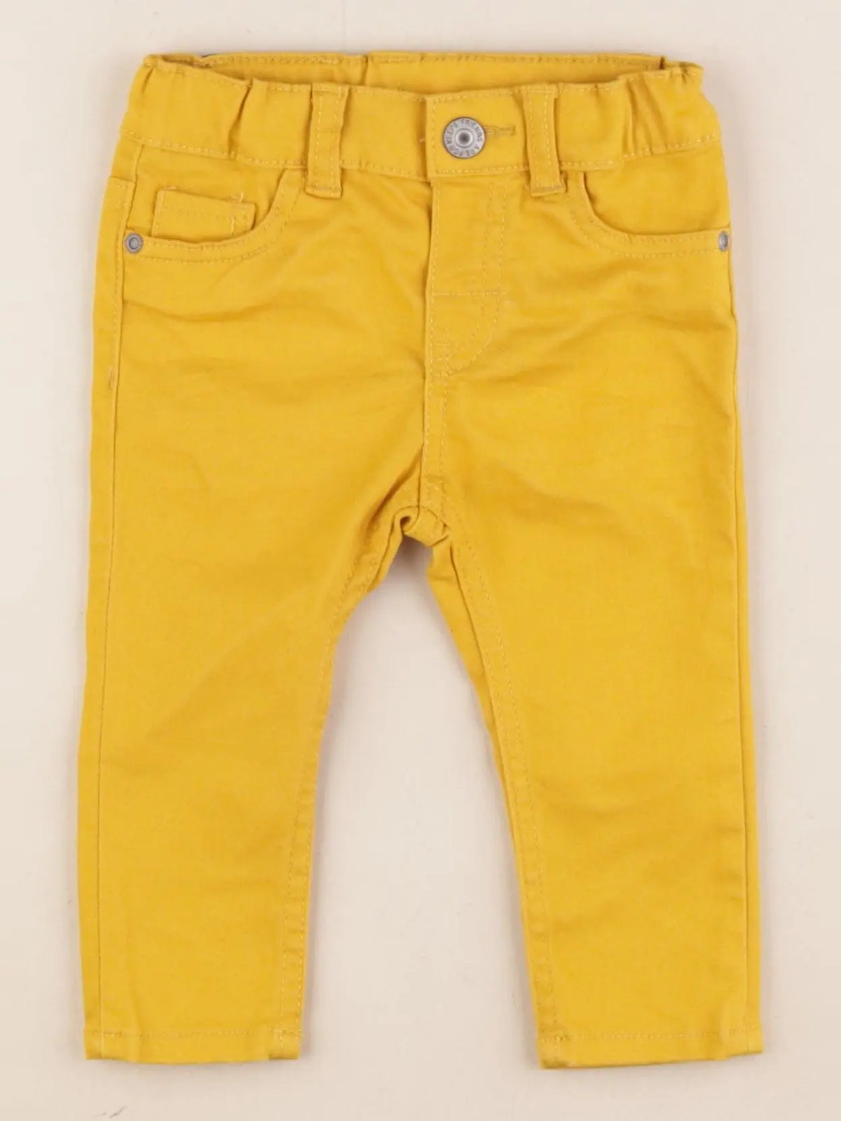H&M - pantalon jaune - 4/6 mois