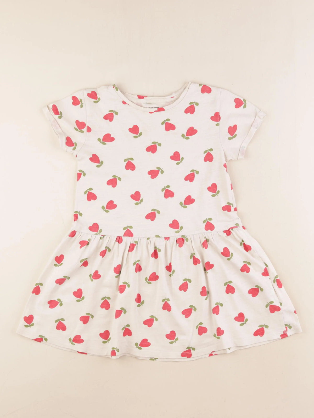 Vertbaudet - robe beige - 6 ans