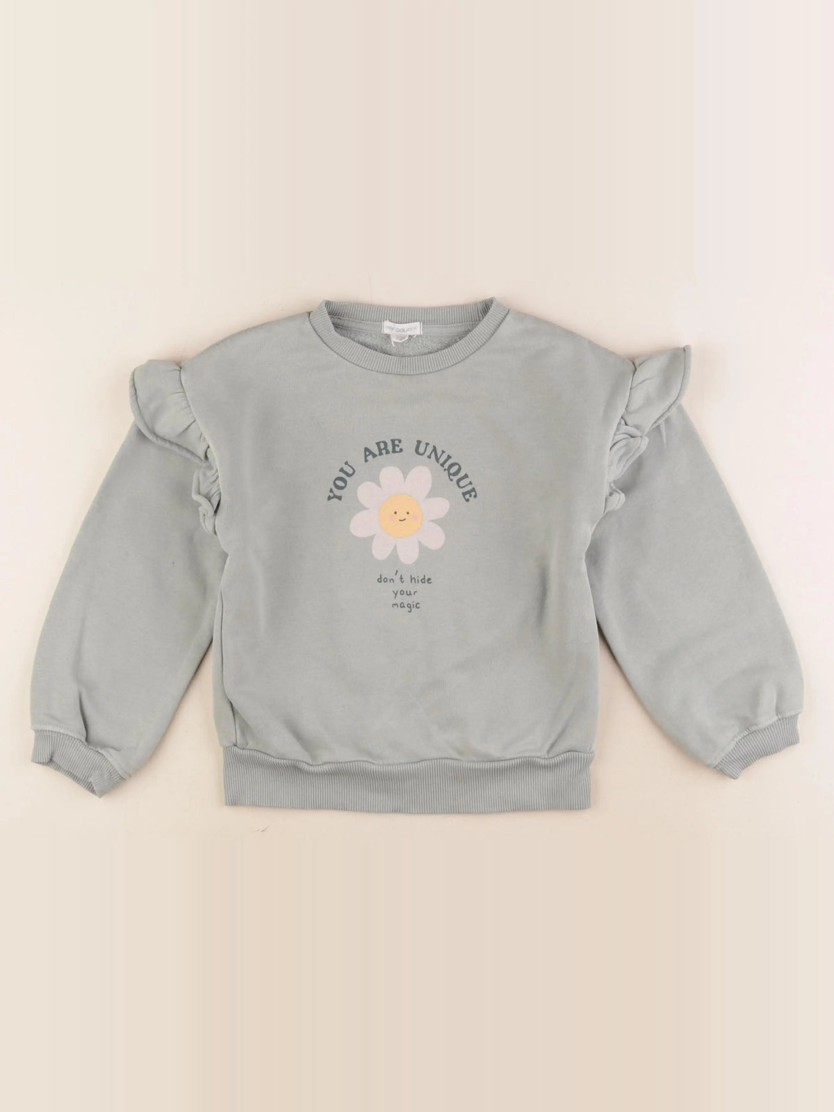 Vertbaudet - sweat bleu - 6 ans