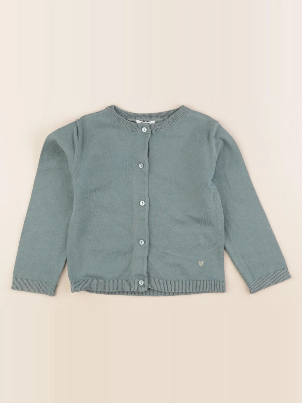 Vertbaudet - gilet bleu, or - 3 ans