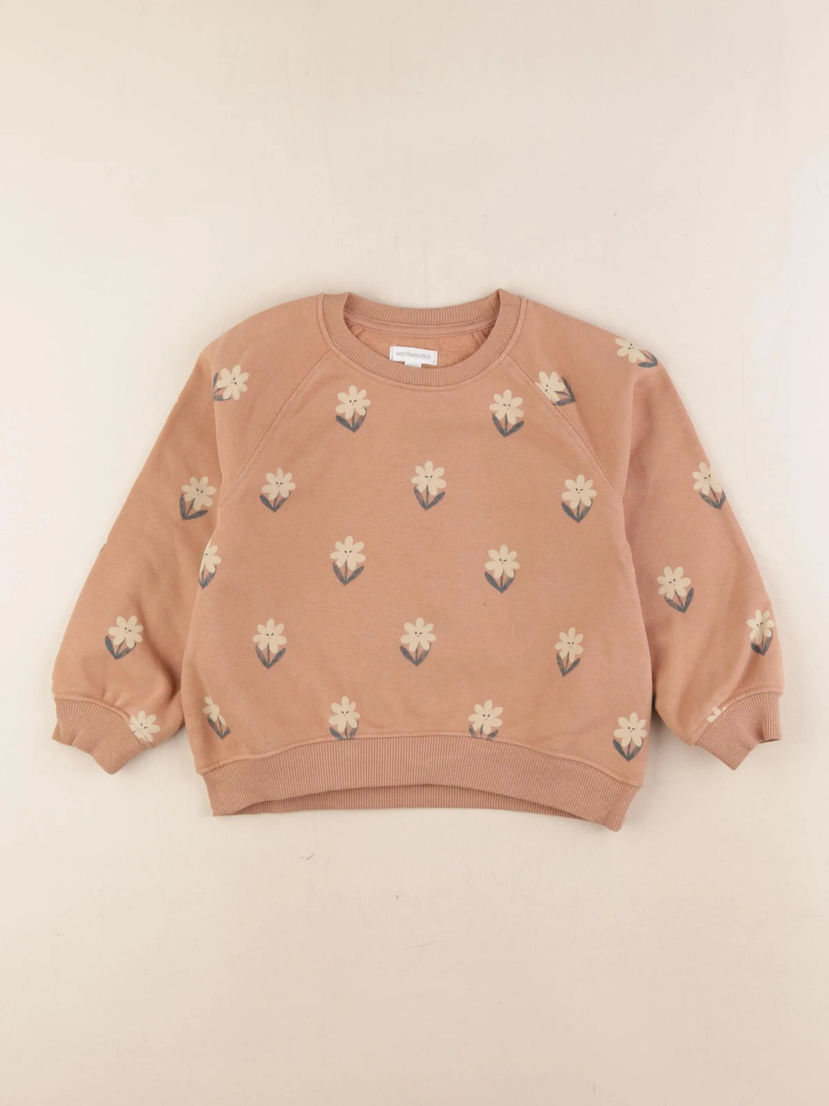 Vertbaudet - sweat marron - 4 ans