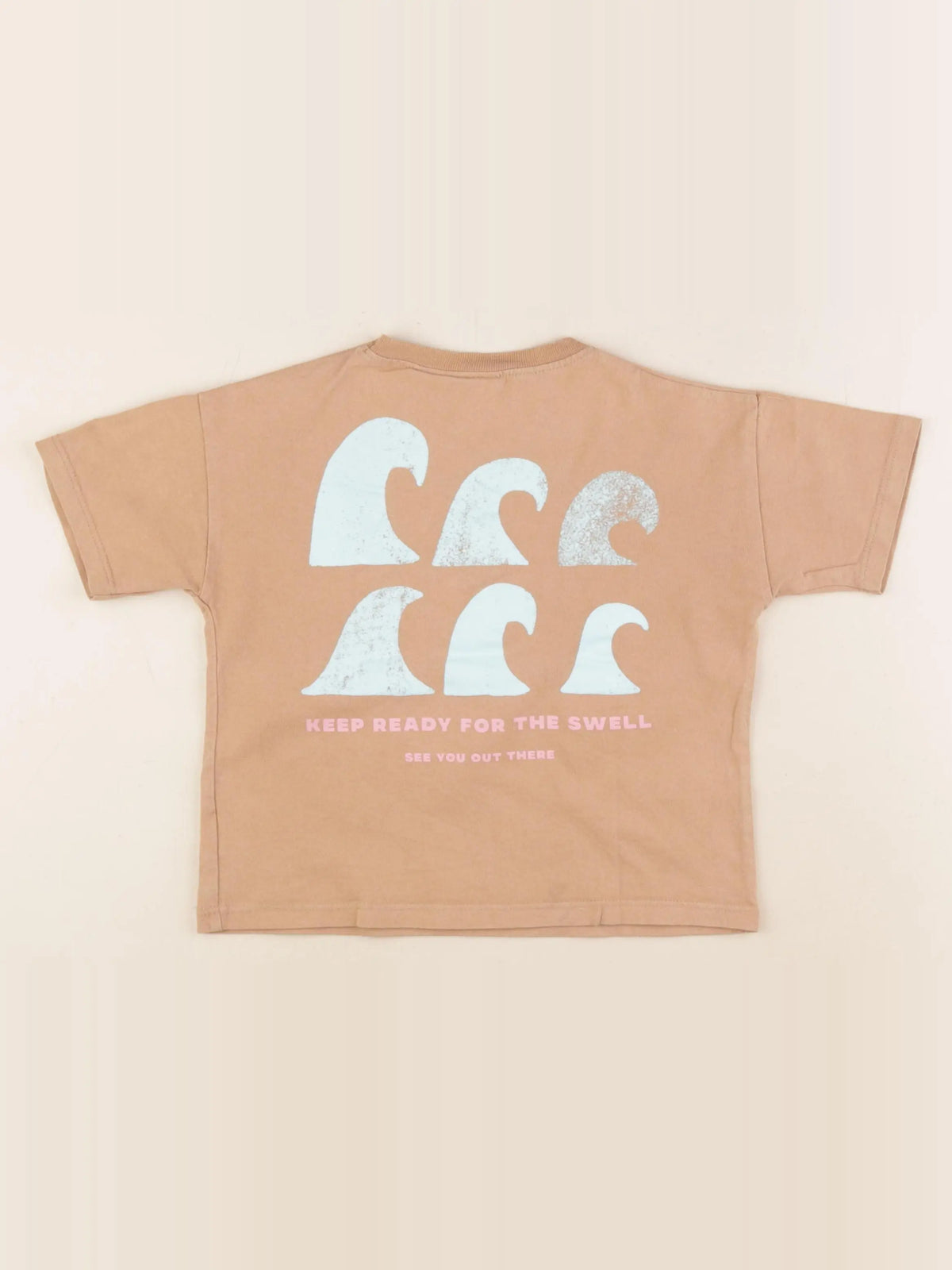 Zara - tee-shirt imprimé au dos marron - 3 ans
