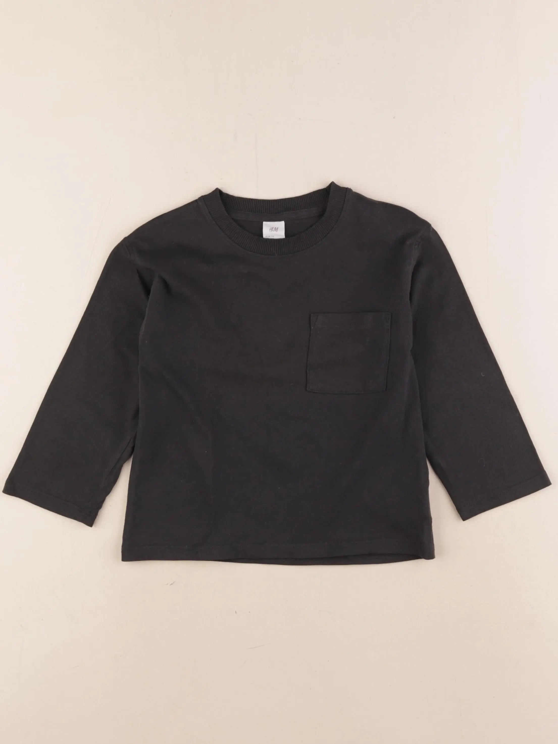 H&M - tee-shirt noir - 2/3 ans