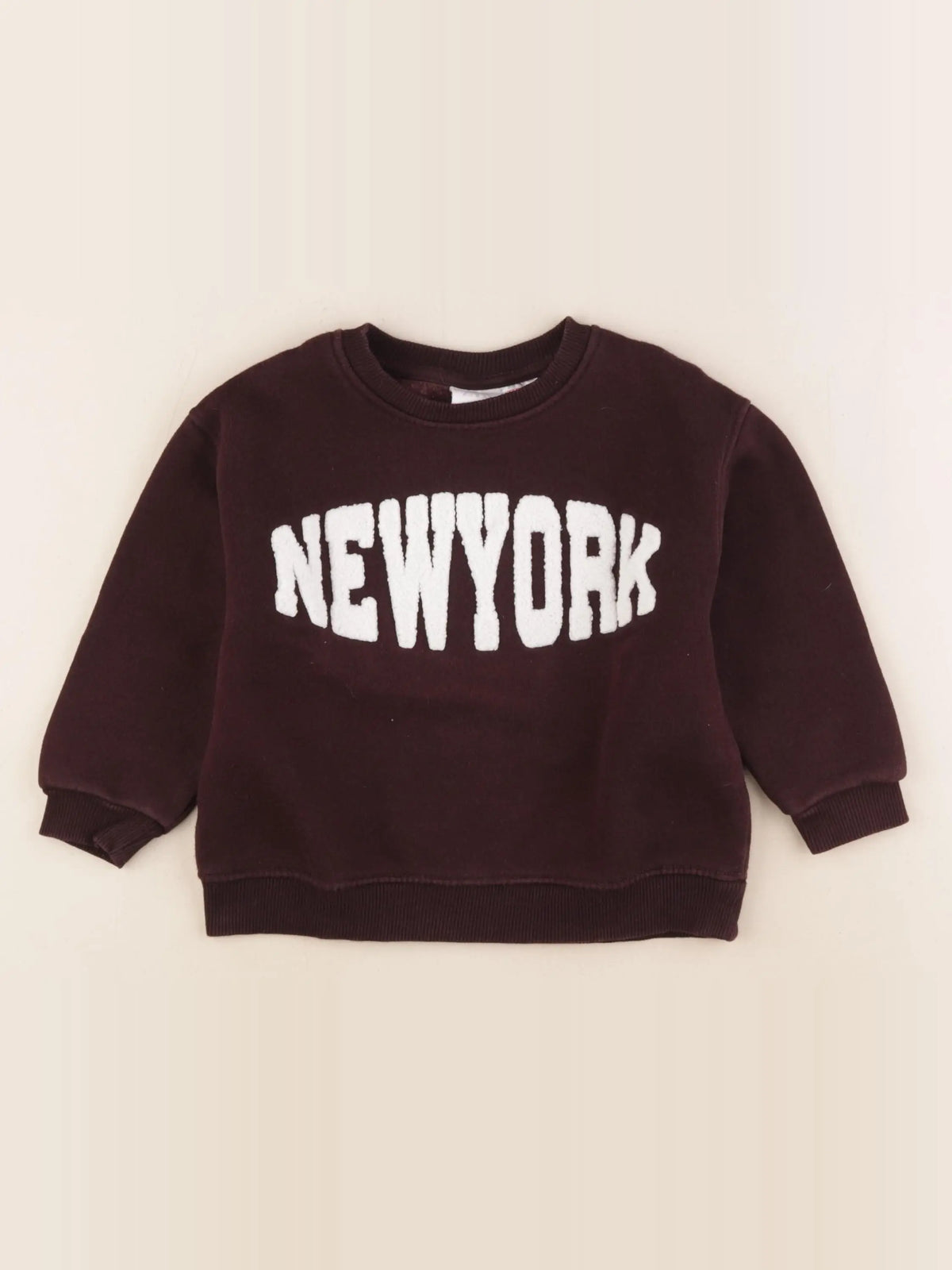 Zara - sweat marron - 2/3 ans