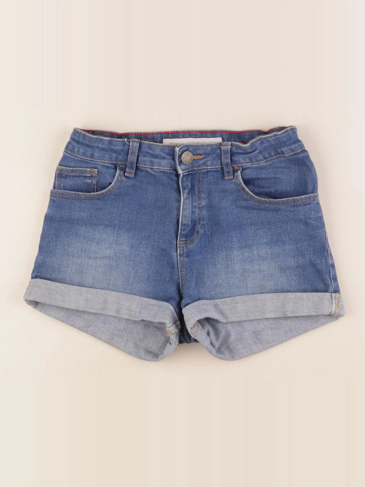 Monoprix - short bleu - 12 ans