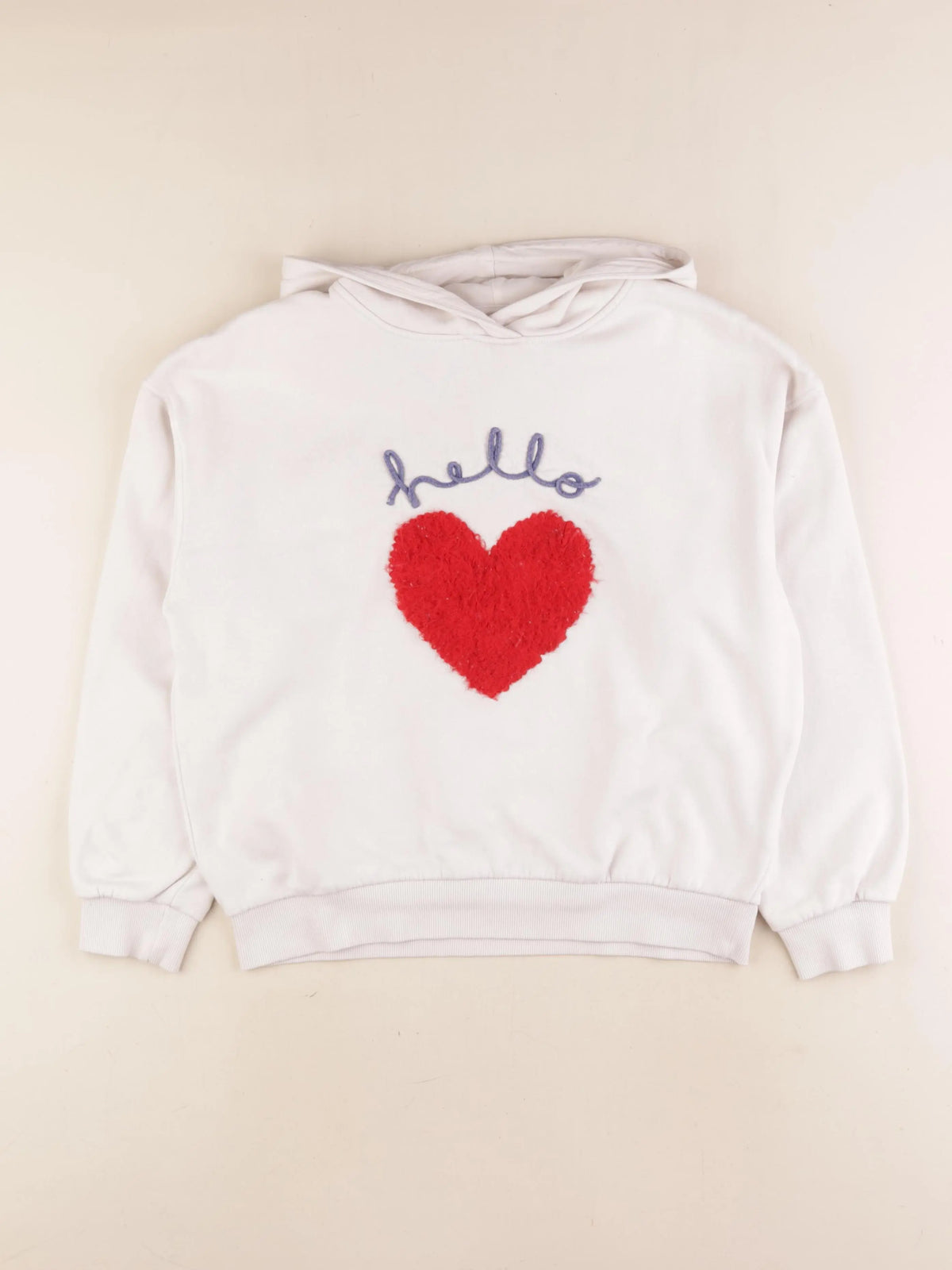 Monoprix - sweat blanc - 12 ans