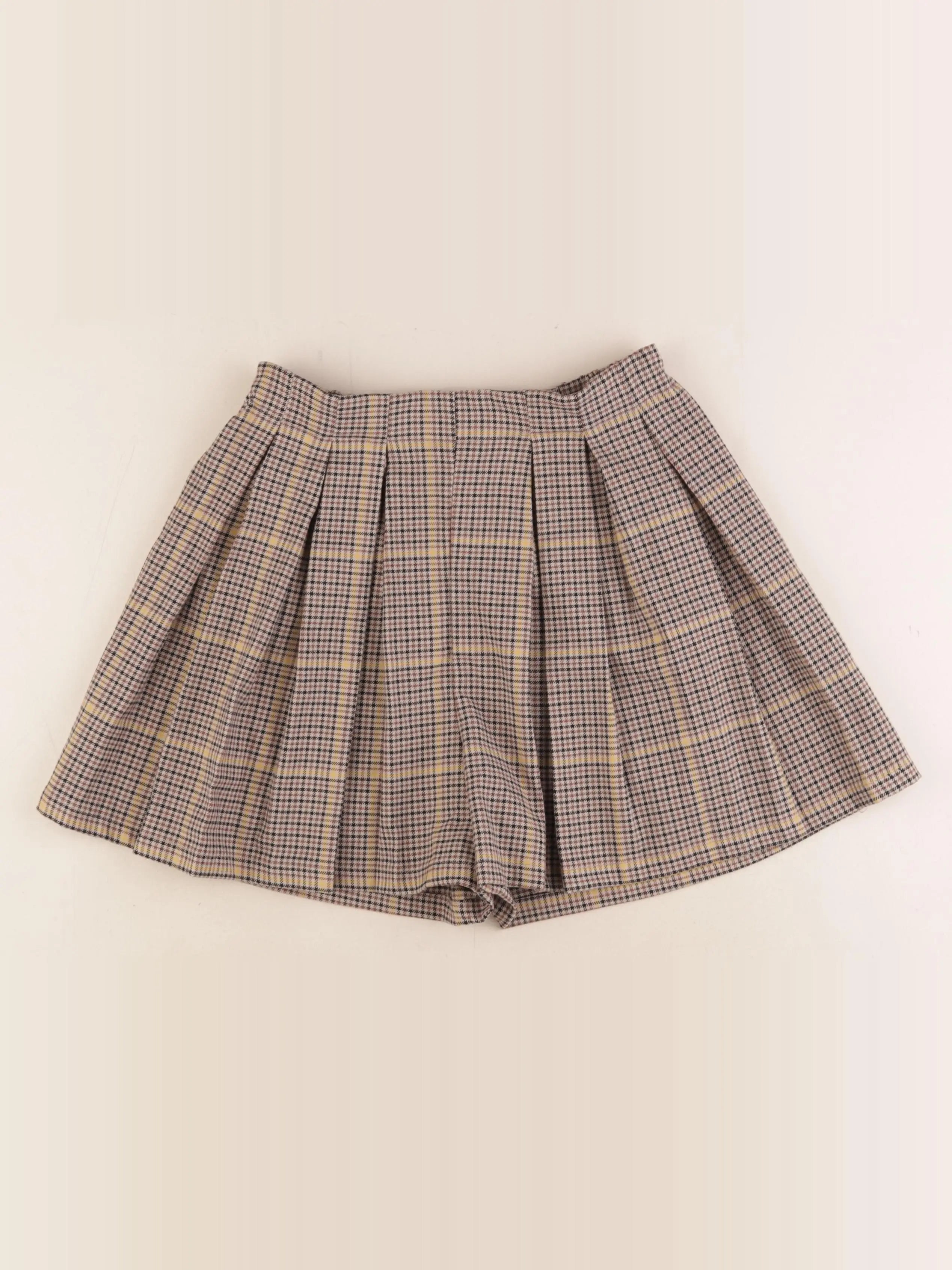 Monoprix - short marron, jaune - 12 ans