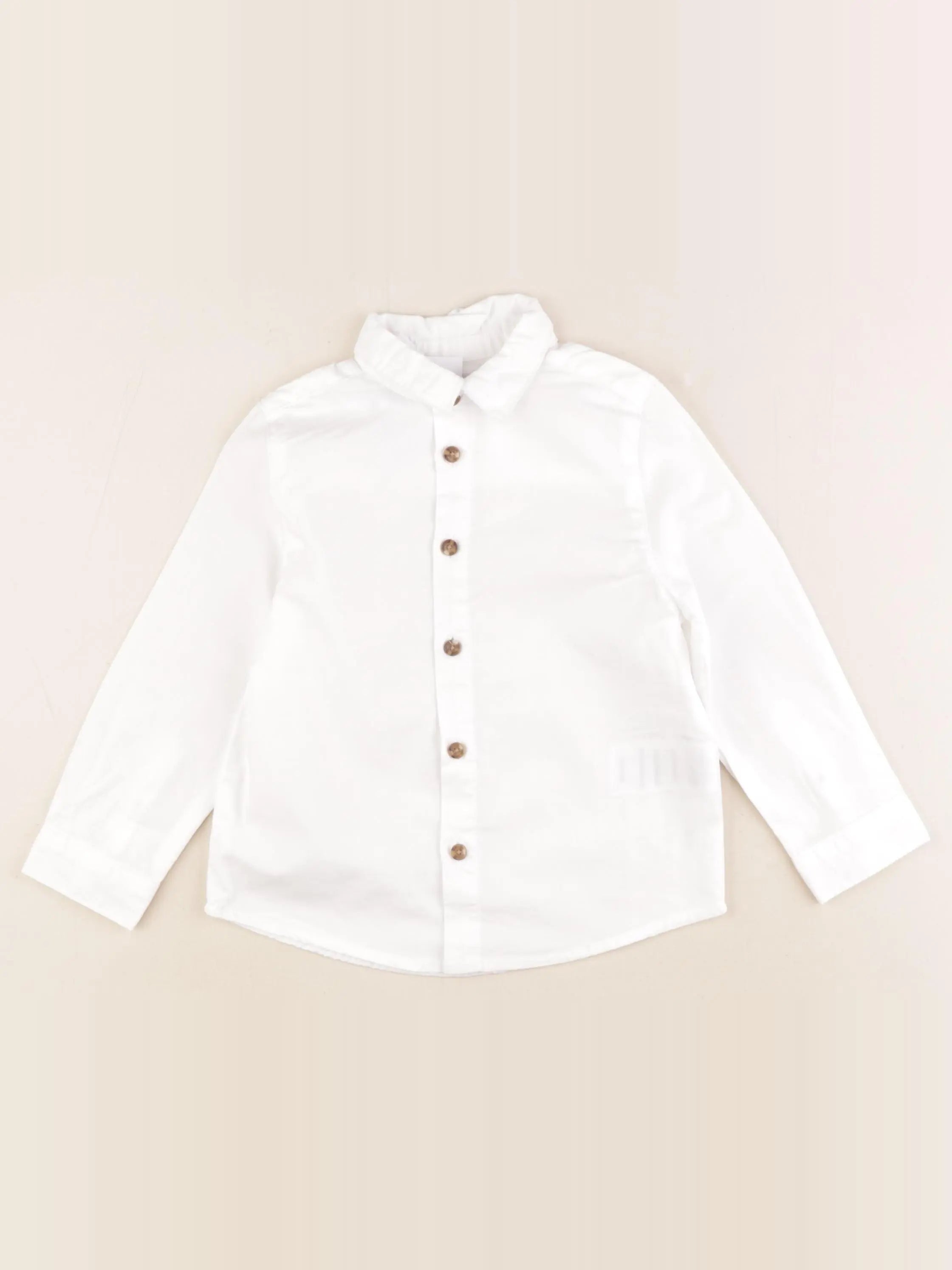 Vertbaudet - chemise blanc - 3 ans