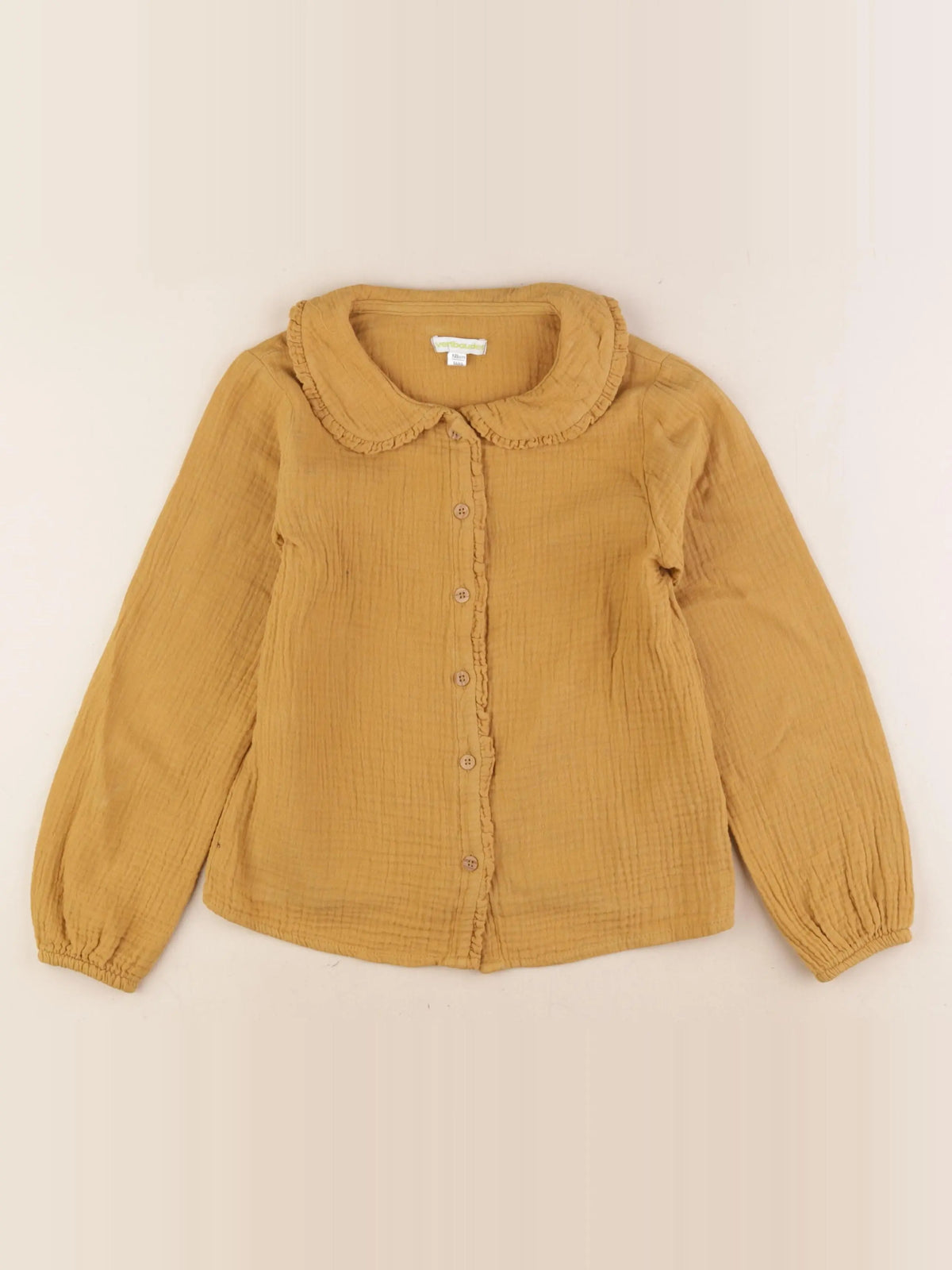 Vertbaudet - blouse jaune - 8 ans