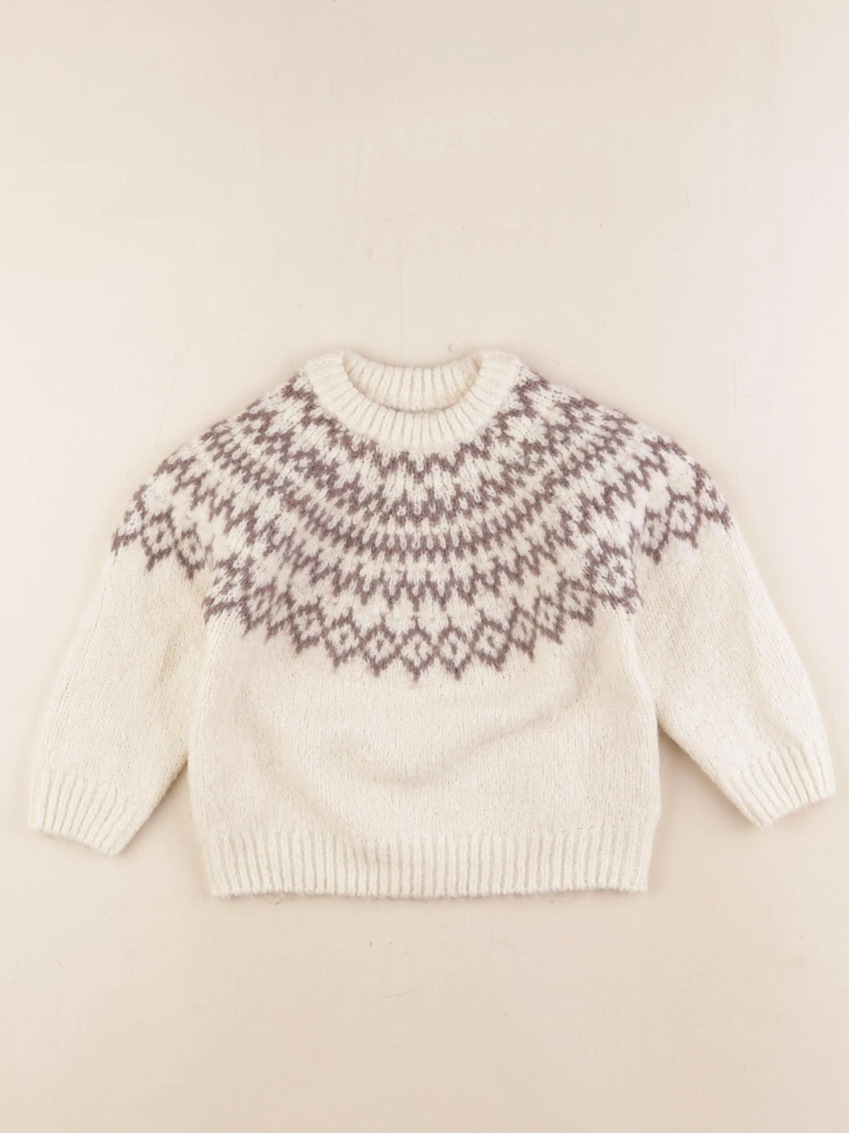 Zara - pull blanc - 3 ans