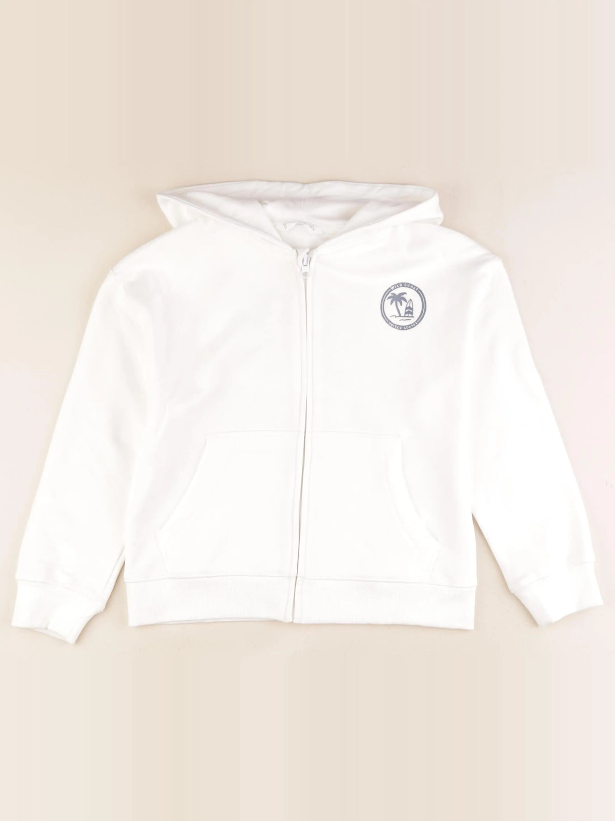 Mango - sweat imprimé au dos blanc - 7/8 ans
