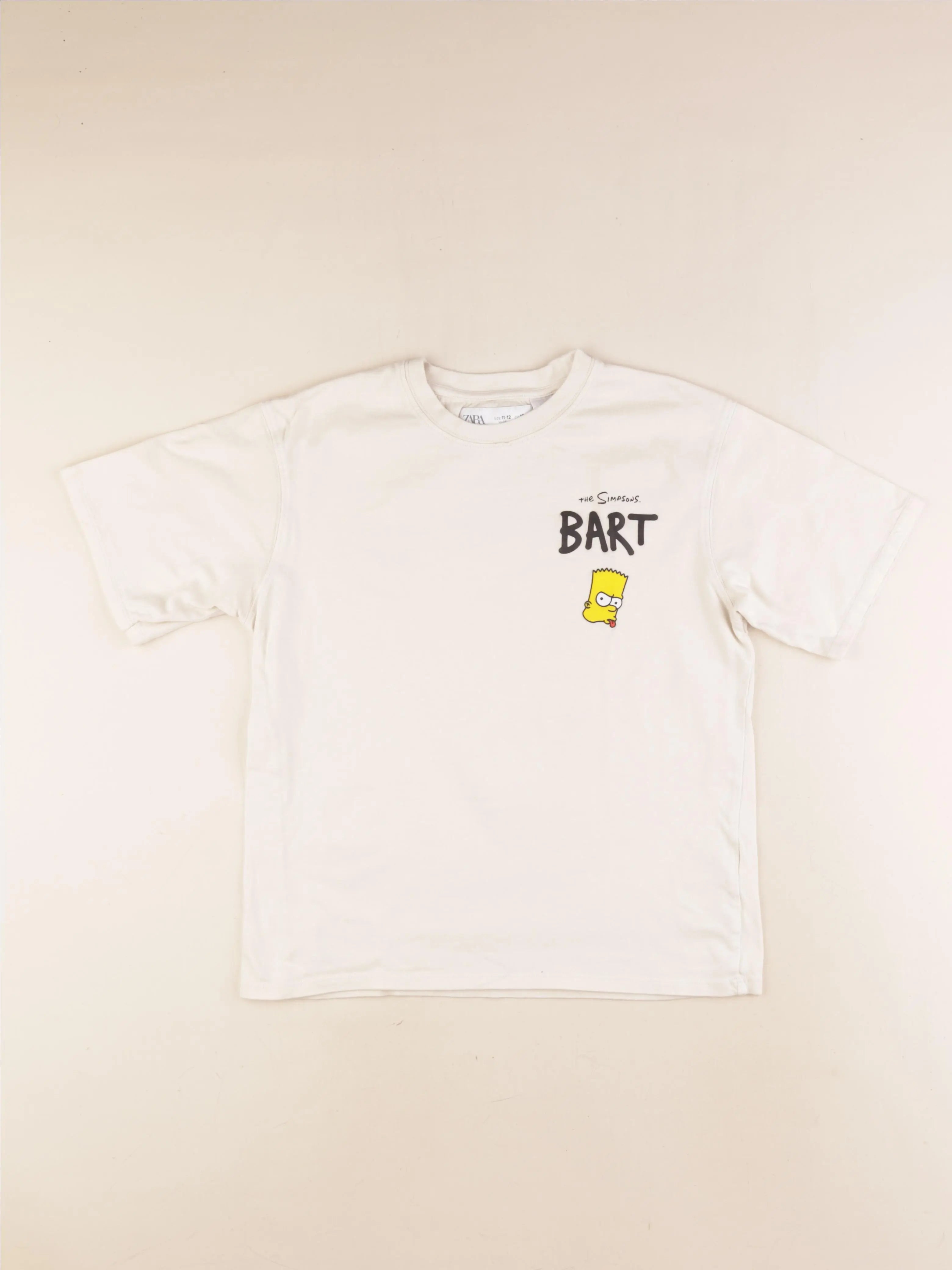 Zara - tee-shirt imprimé au dos beige - 11/12 ans
