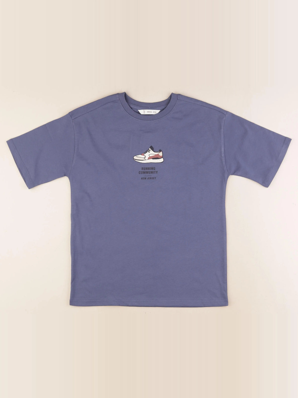 Mango - tee-shirt imprimé au dos bleu - 11/12 ans