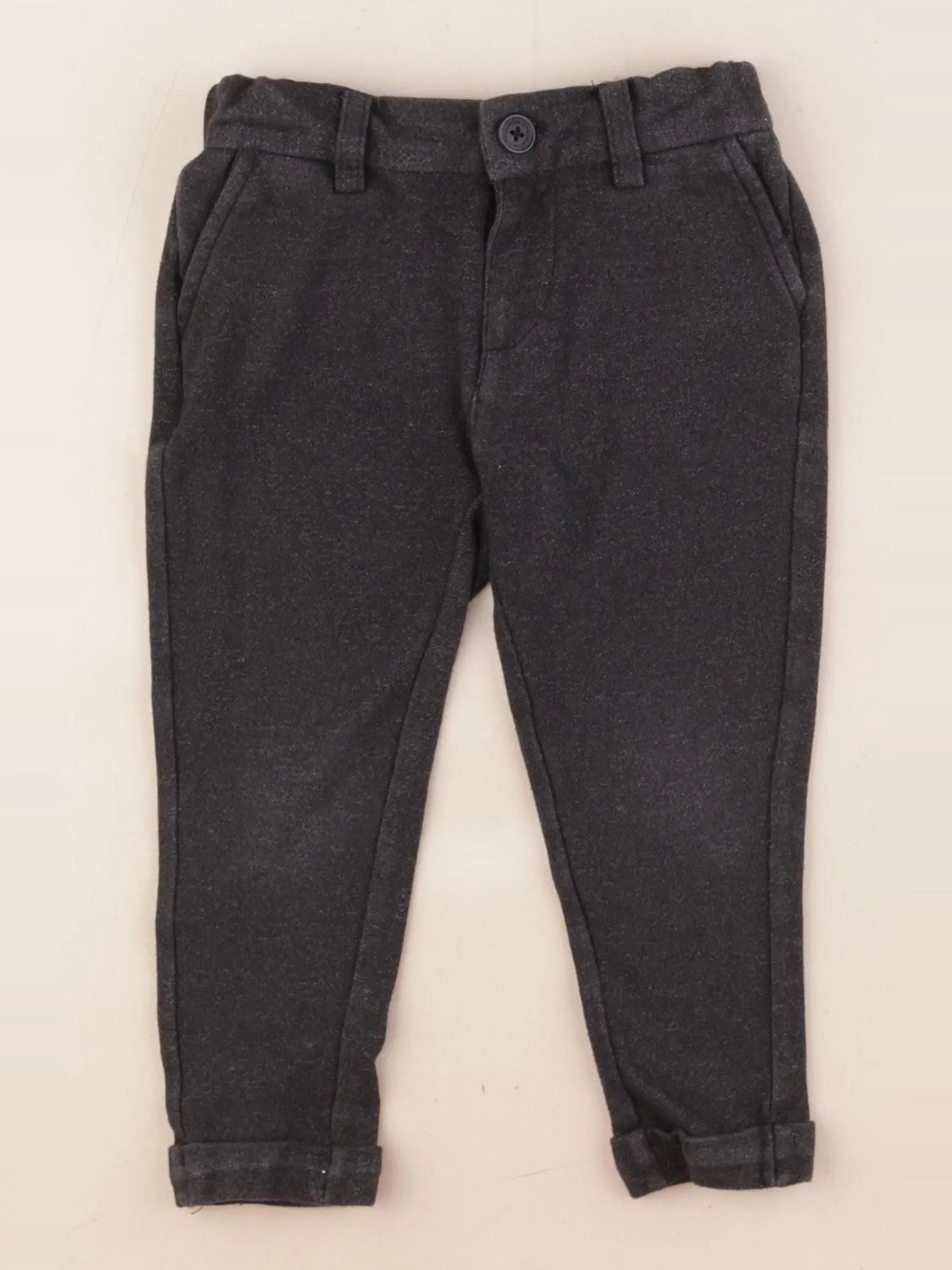 Tape à l'oeil - pantalon gris, noir - 2/3 ans