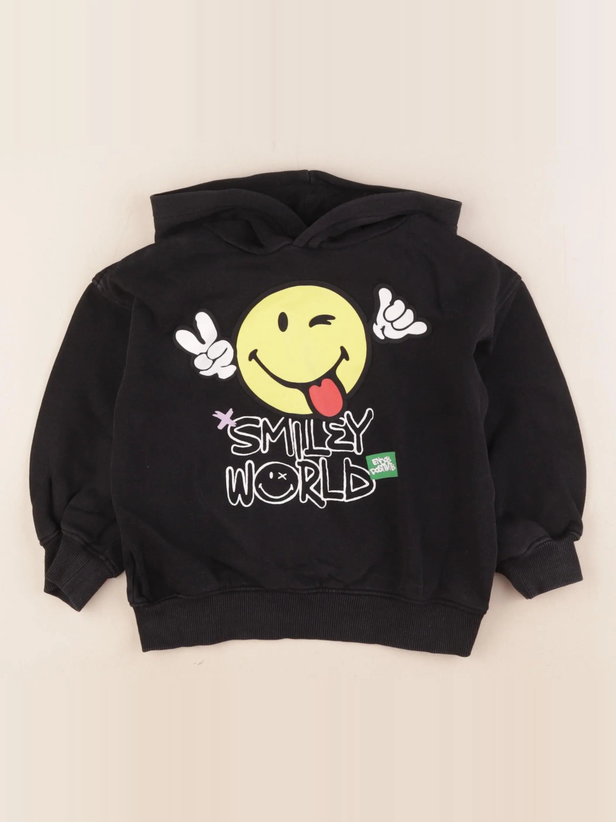 H&M - sweat noir - 2/4 ans