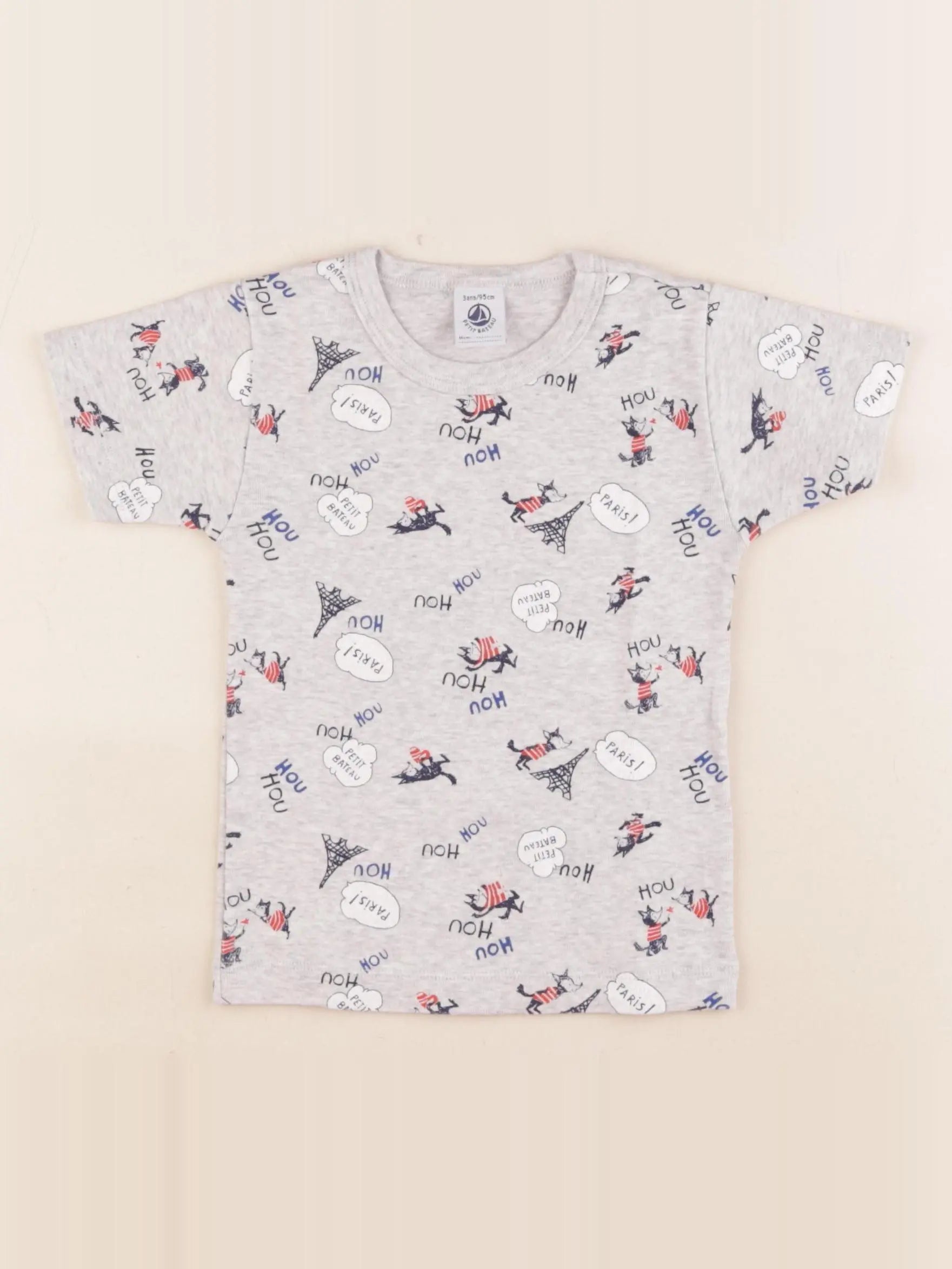 Petit Bateau - maillot de corps gris - 3 ans