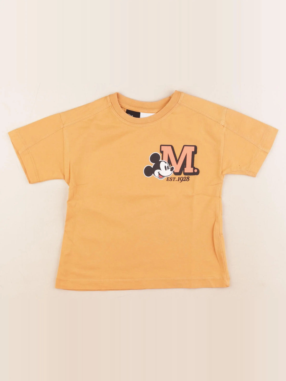 Zara - tee-shirt imprimé au dos orange - 3 ans
