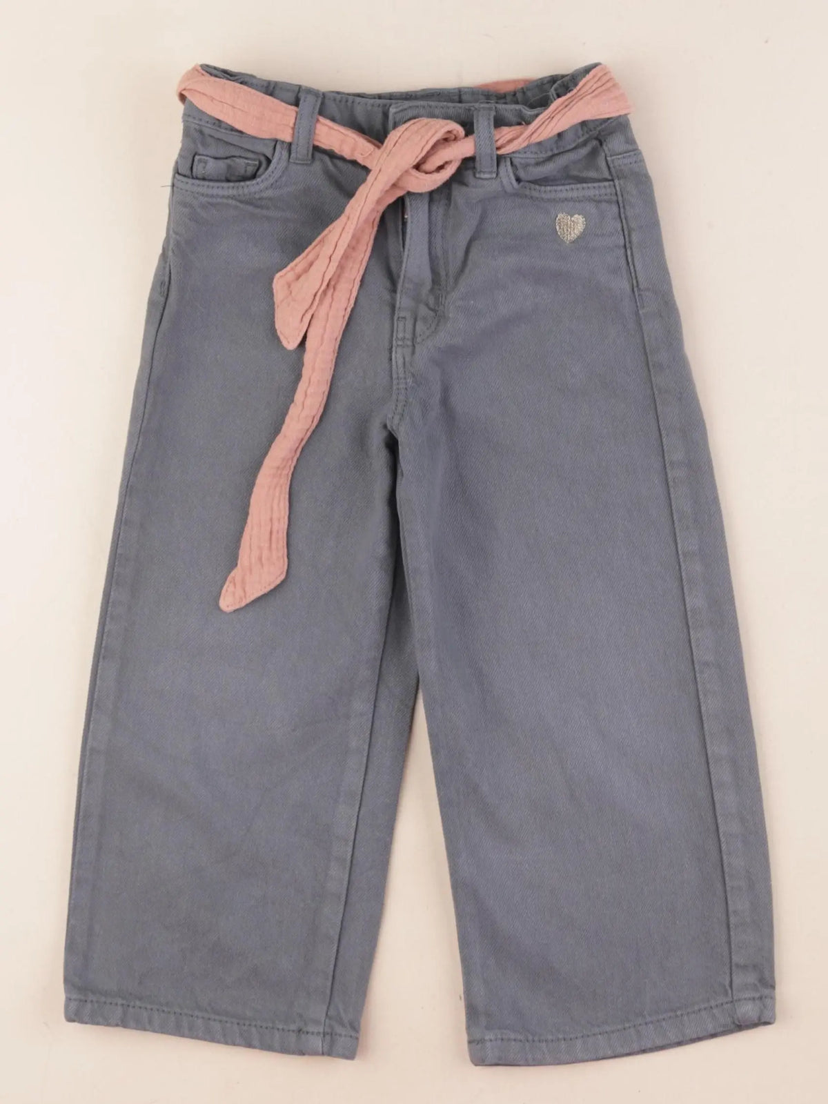 Vertbaudet - jean bleu, or - 3 ans
