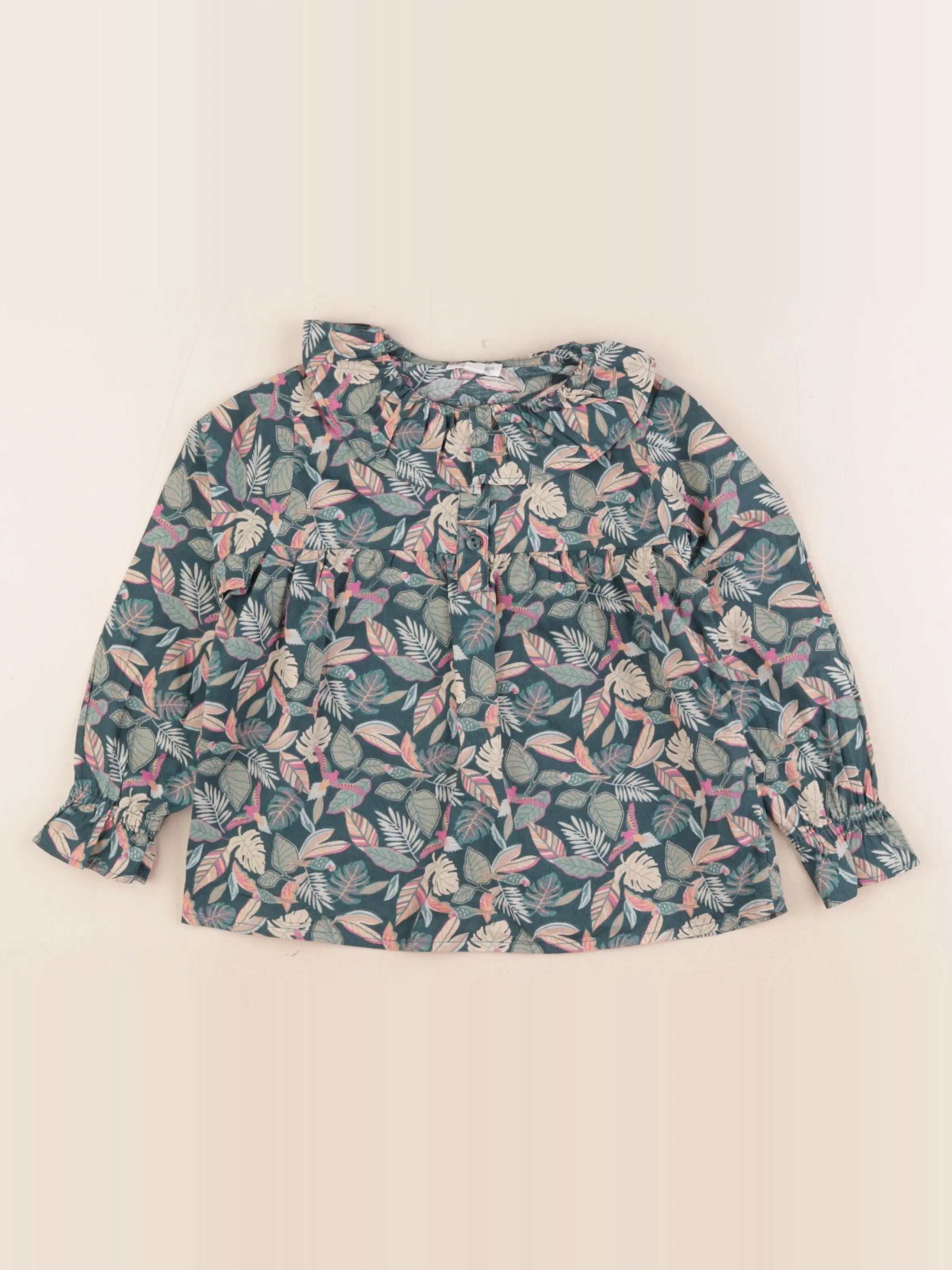 Vertbaudet - blouse vert - 4 ans