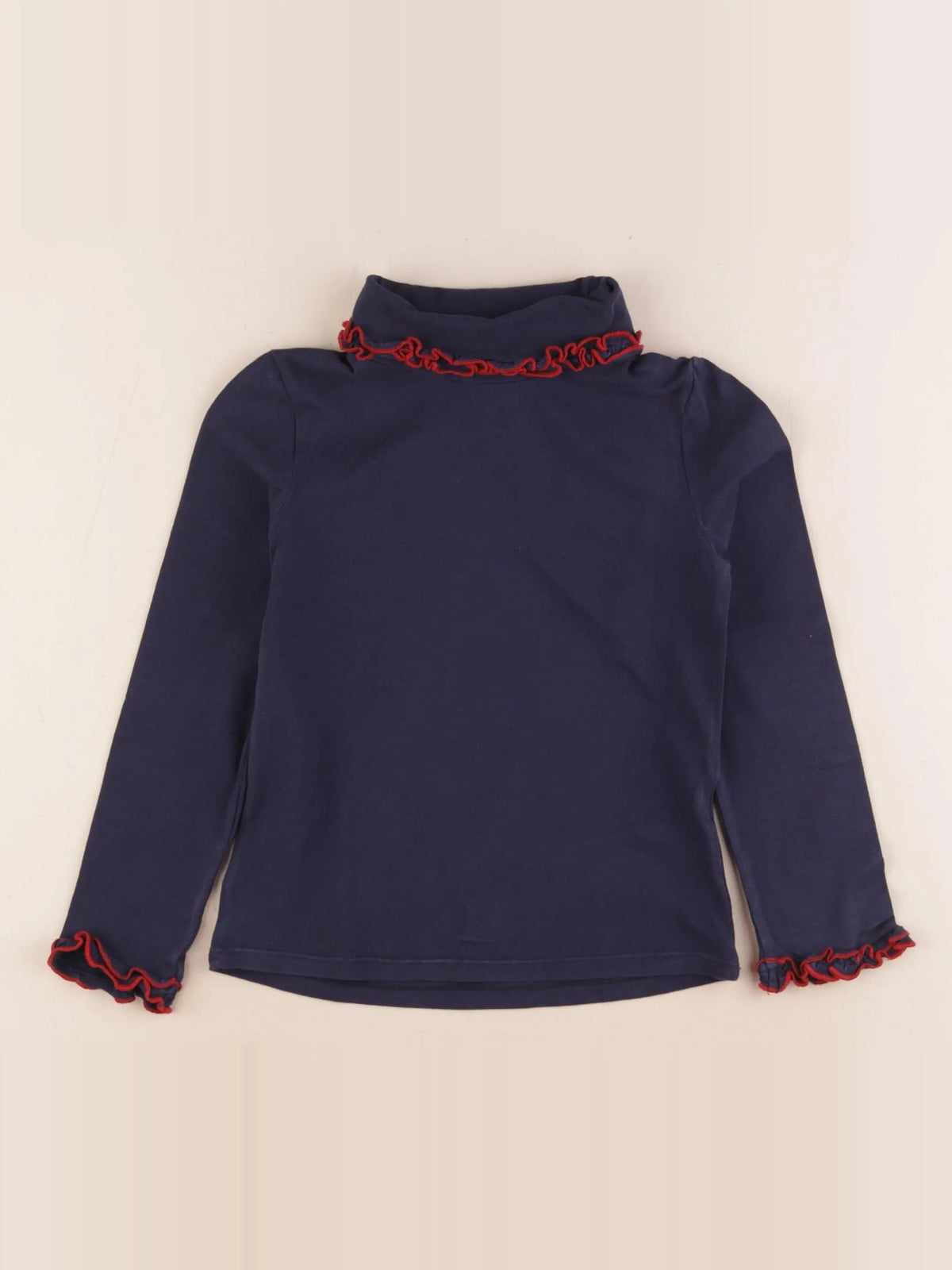 Cyrillus - sous-pull bleu, rouge - 6 ans