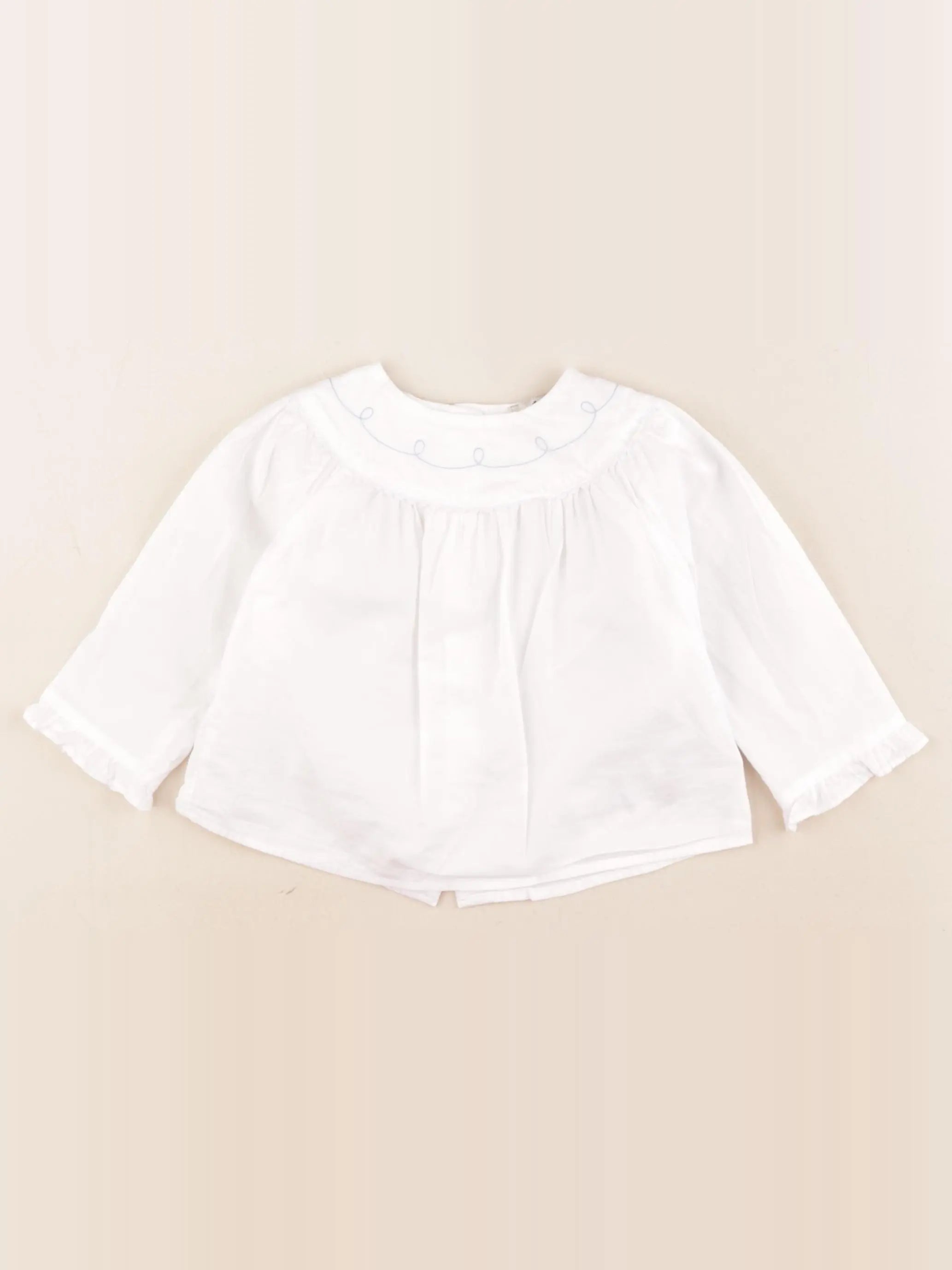 Cyrillus - blouse blanc - 12 mois