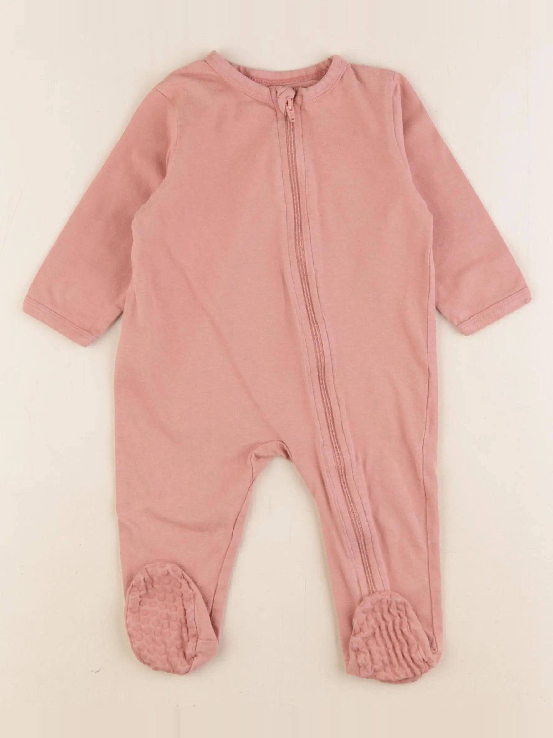 Vertbaudet - pyjama coton rose - 9 mois