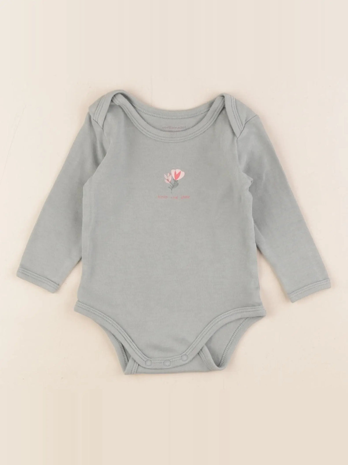 Vertbaudet - body vert - 9 mois