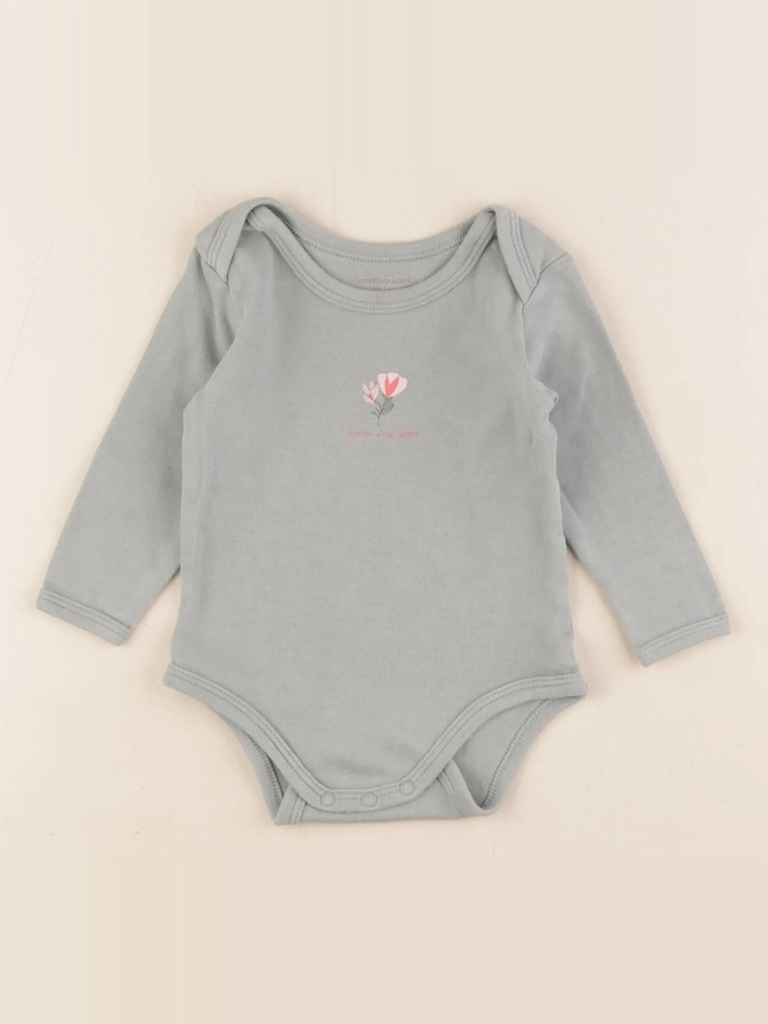 Vertbaudet - body vert - 9 mois