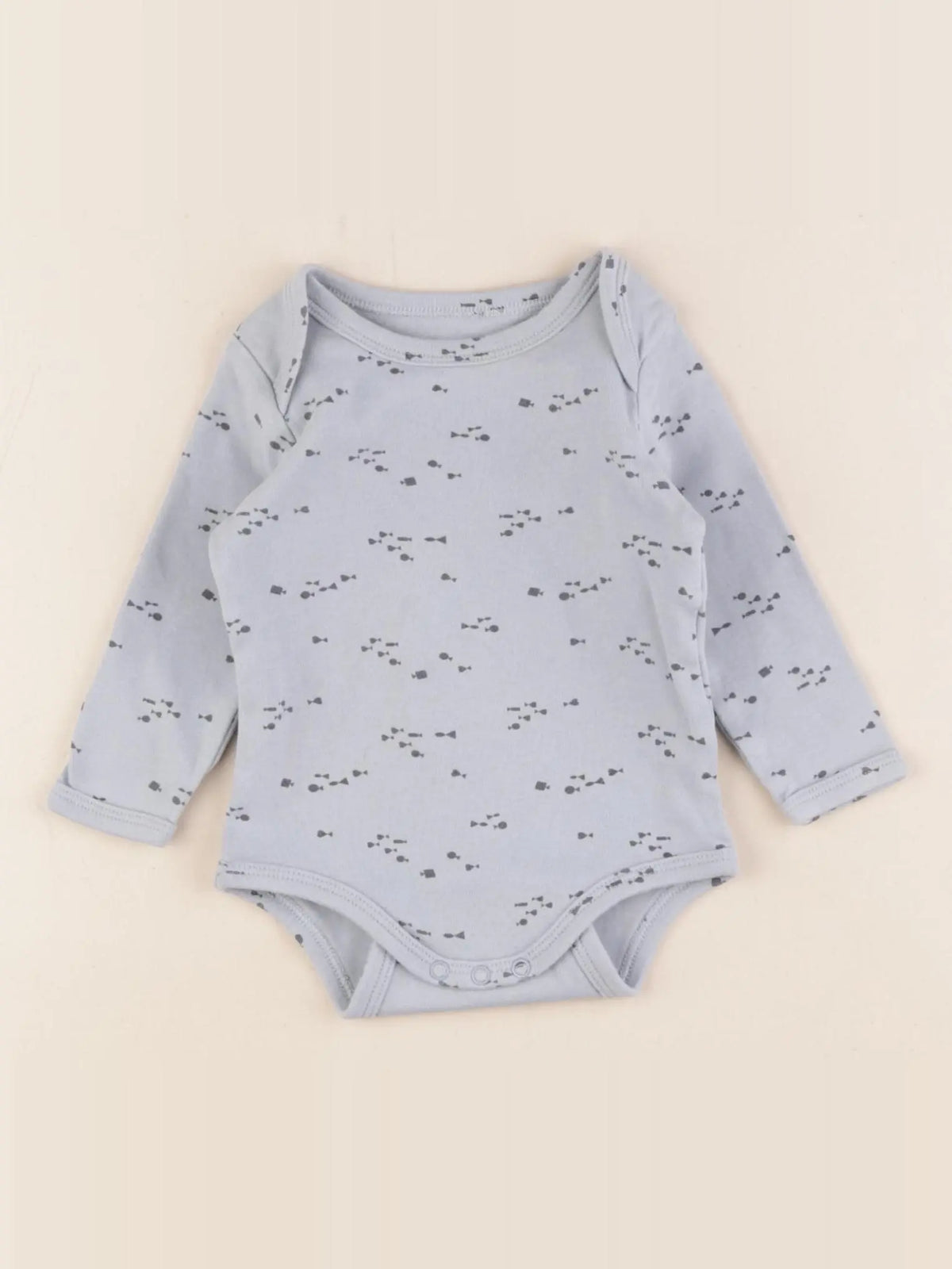 Vertbaudet - body bleu - 9 mois