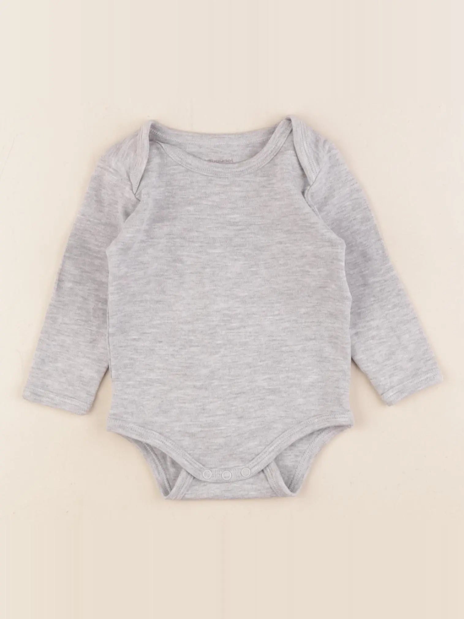 Vertbaudet - body gris - 9 mois