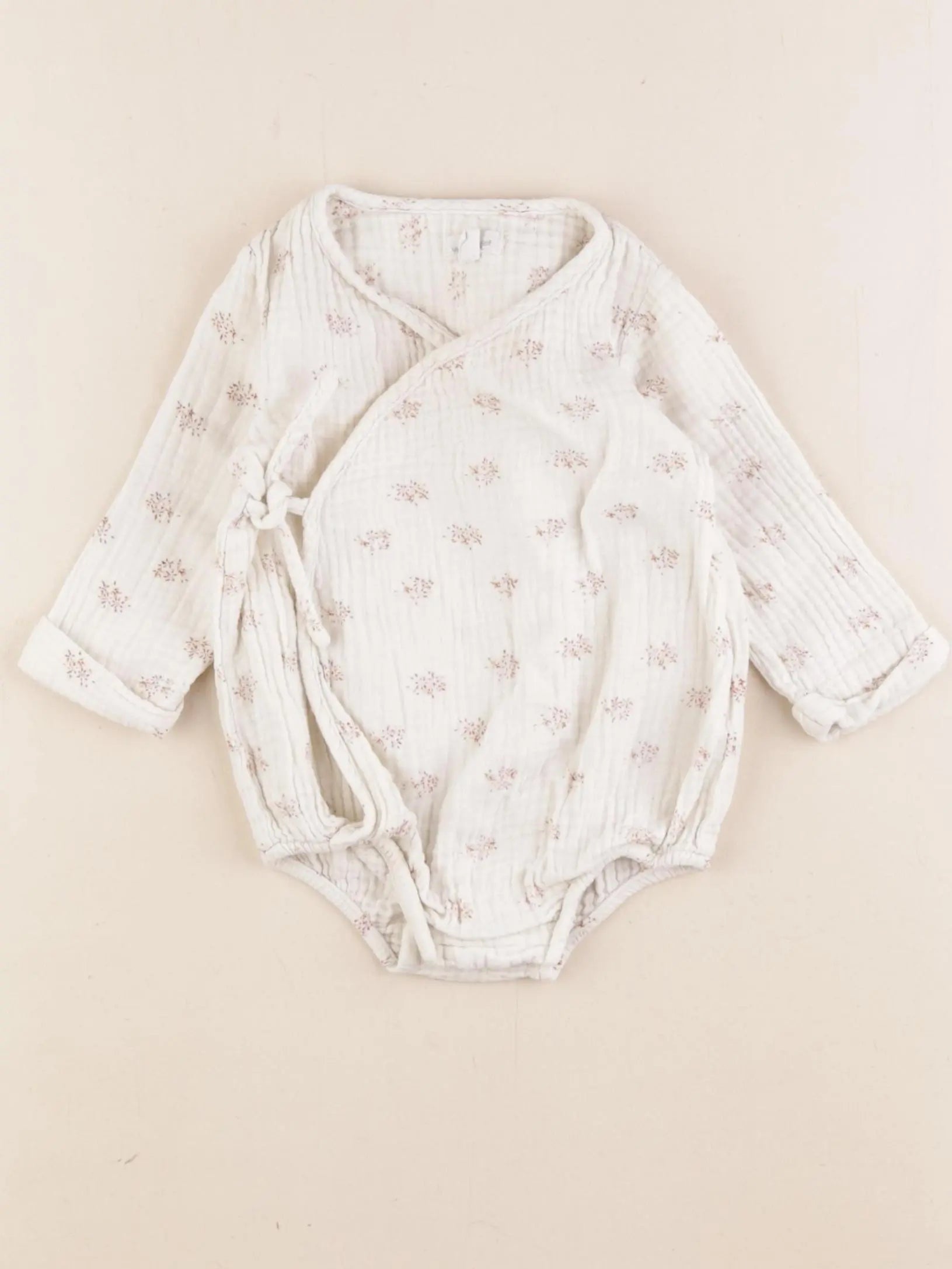 Vertbaudet - combinaison beige - 6 mois