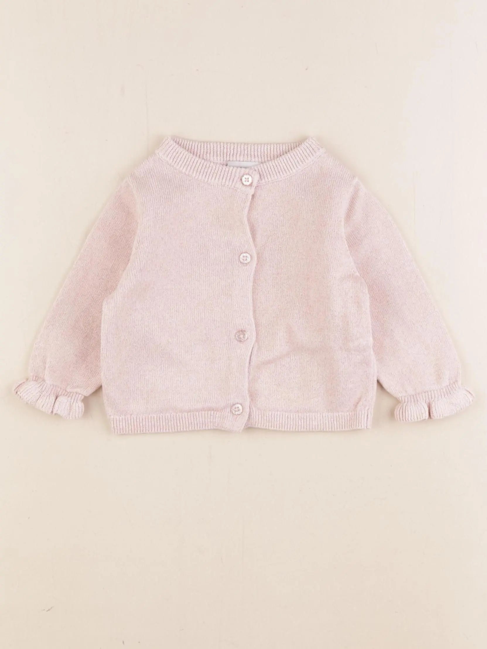 Tape à l'oeil - gilet rose - 6 mois