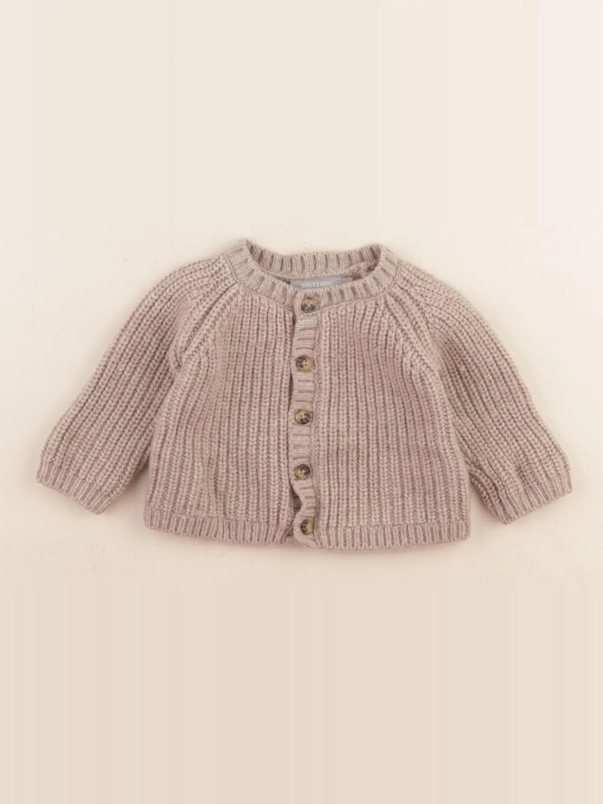Boutchou - gilet marron - 3 mois
