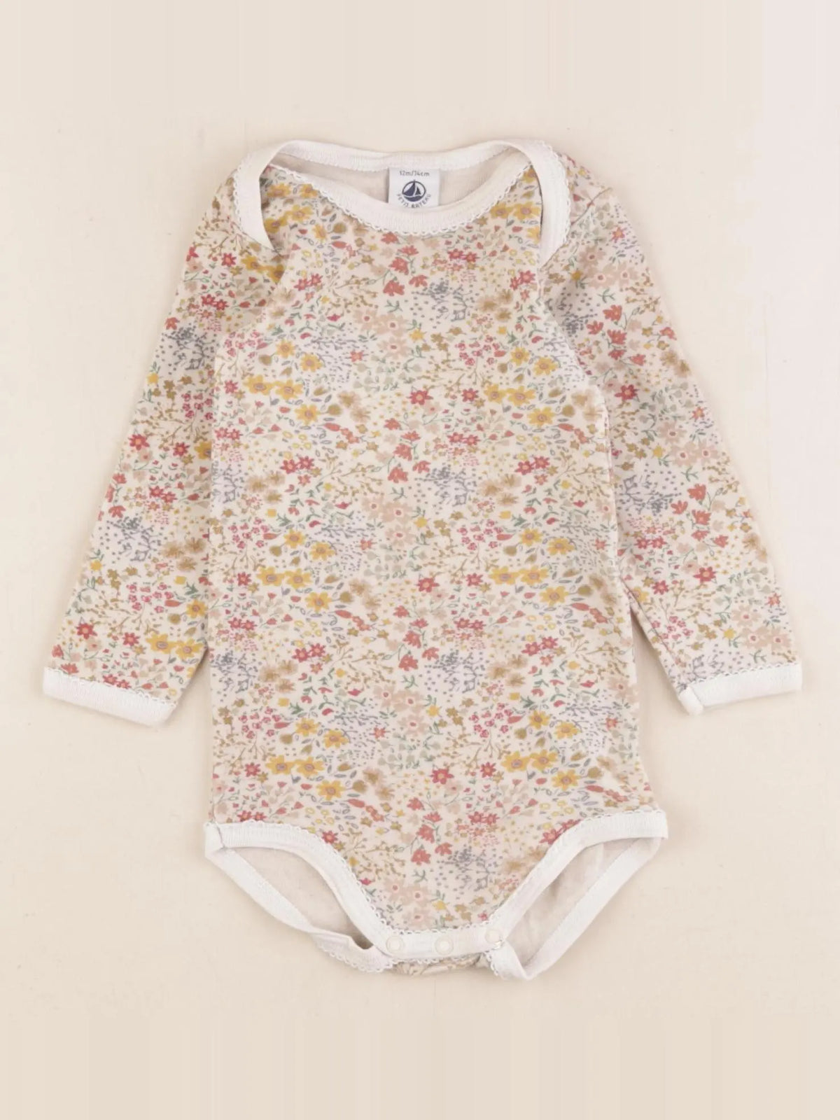 Petit Bateau - body multicolore - 12 mois