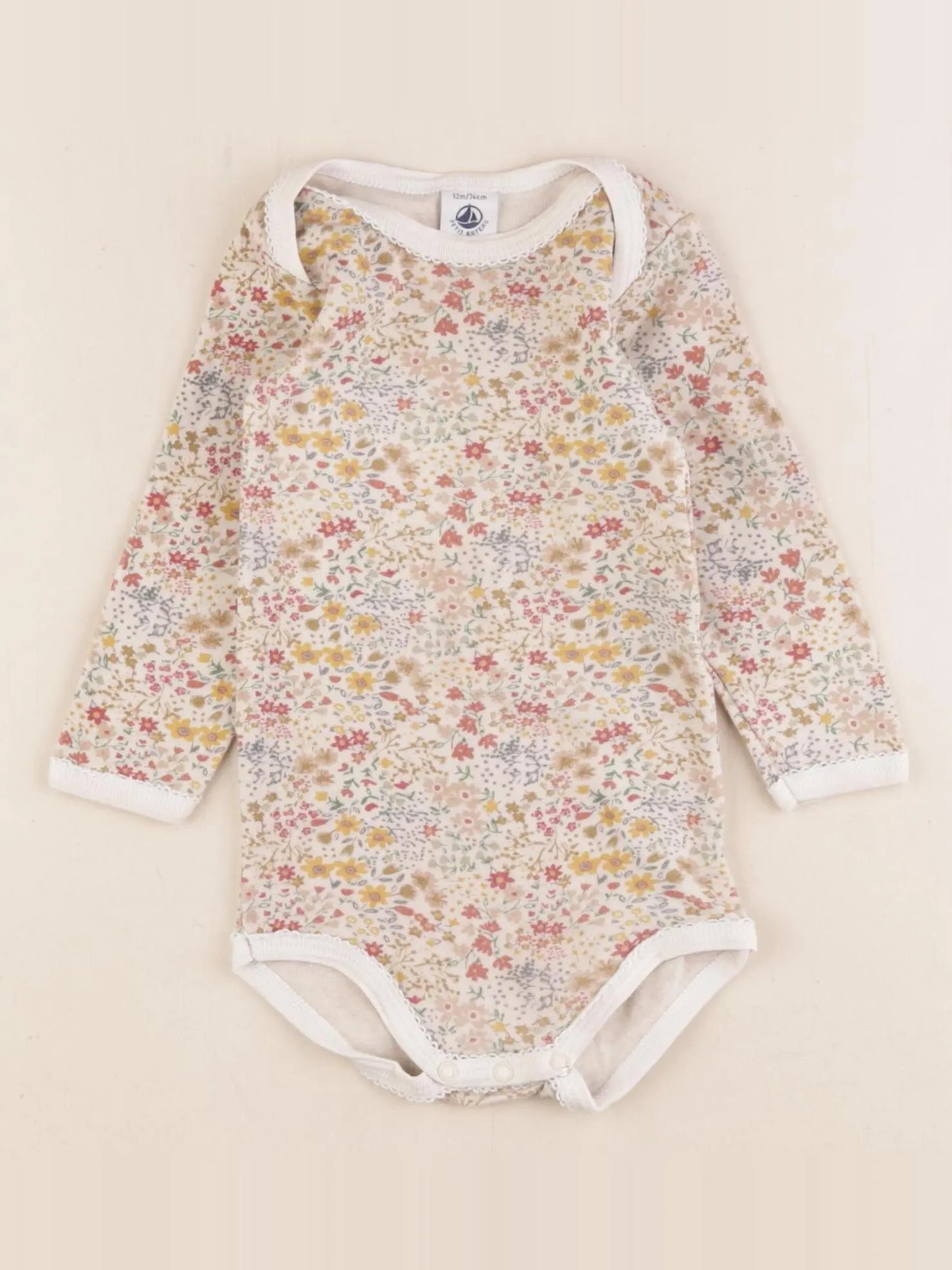 Petit Bateau - body multicolore - 12 mois