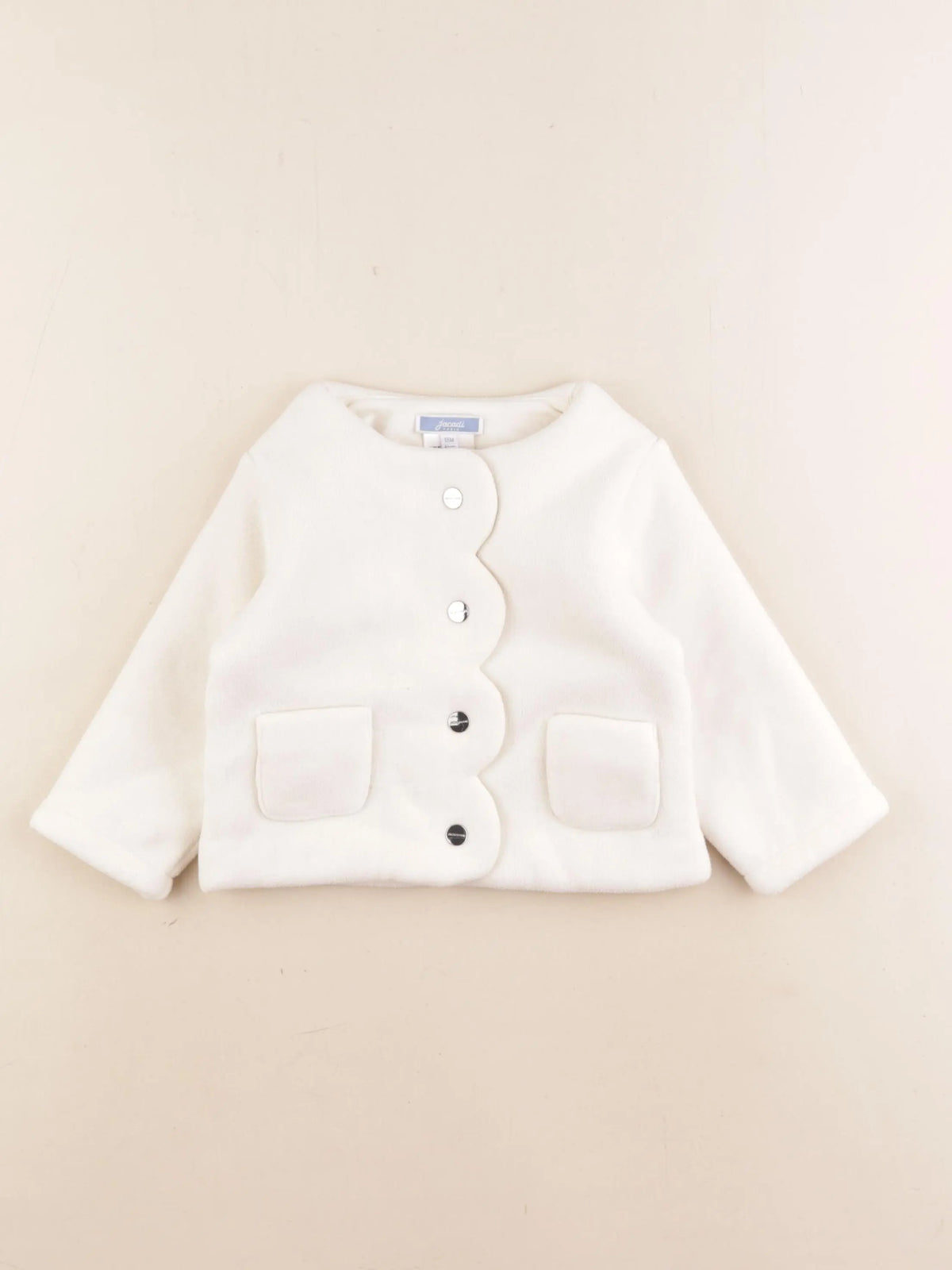 Jacadi - veste doublé blanc - 18 mois