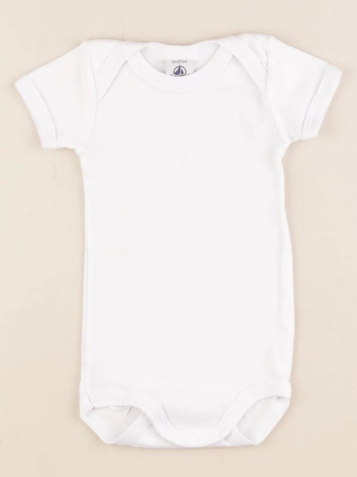 Petit Bateau - body blanc - 6 mois