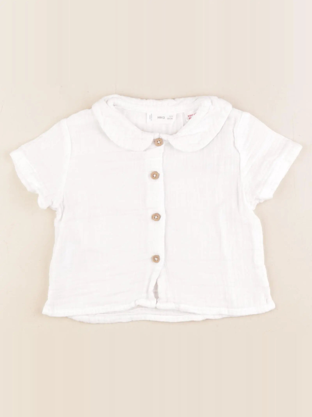Mango - blouse blanc - 3/6 mois