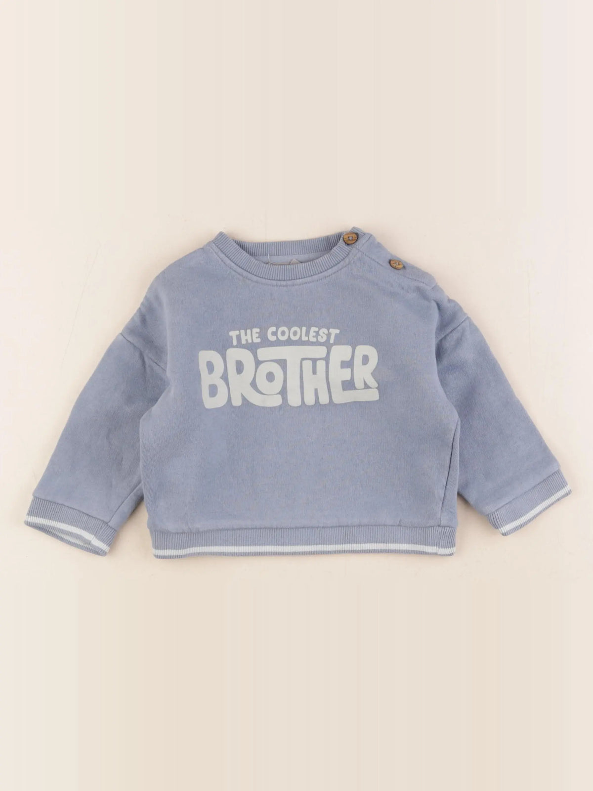 Boutchou - sweat bleu - 12 mois