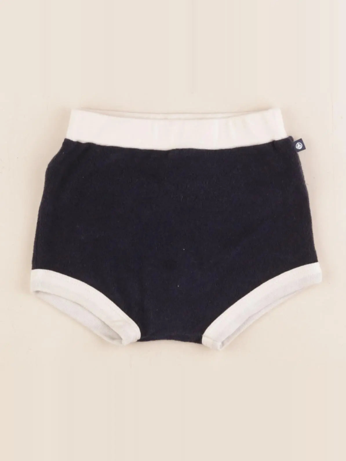 Petit Bateau - short bleu - 6 mois