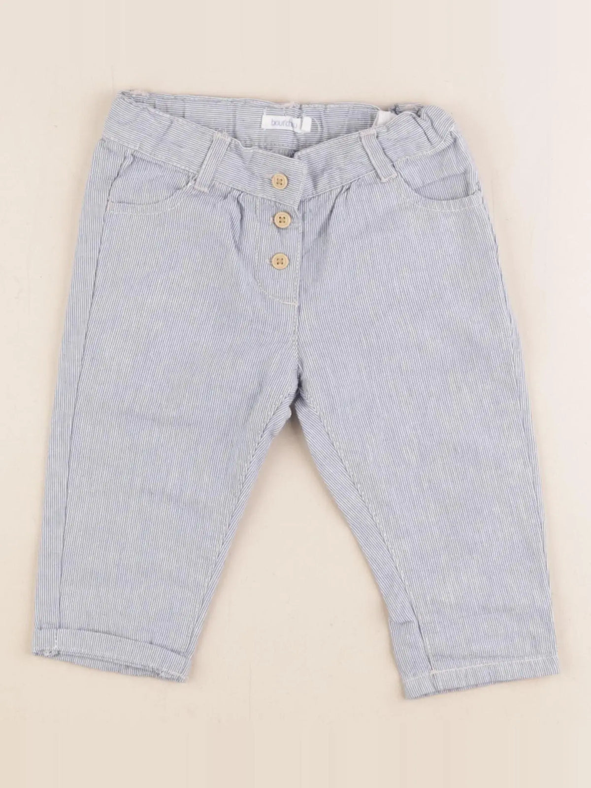 Boutchou - pantalon bleu - 6 mois