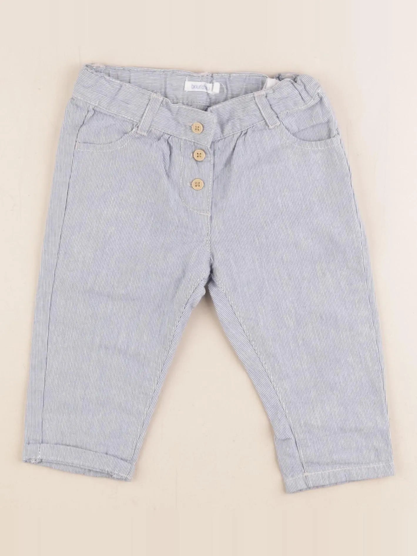 Boutchou - pantalon bleu - 6 mois