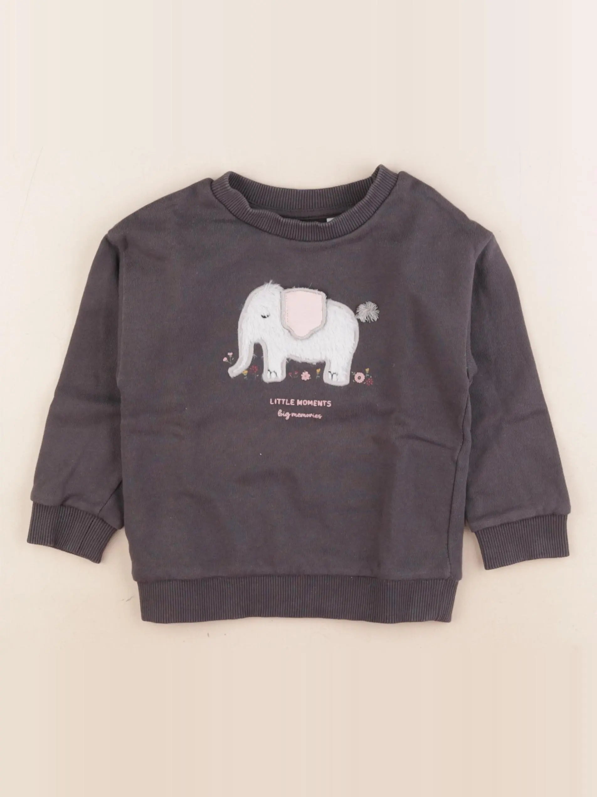 Mango - sweat gris - 12/18 mois