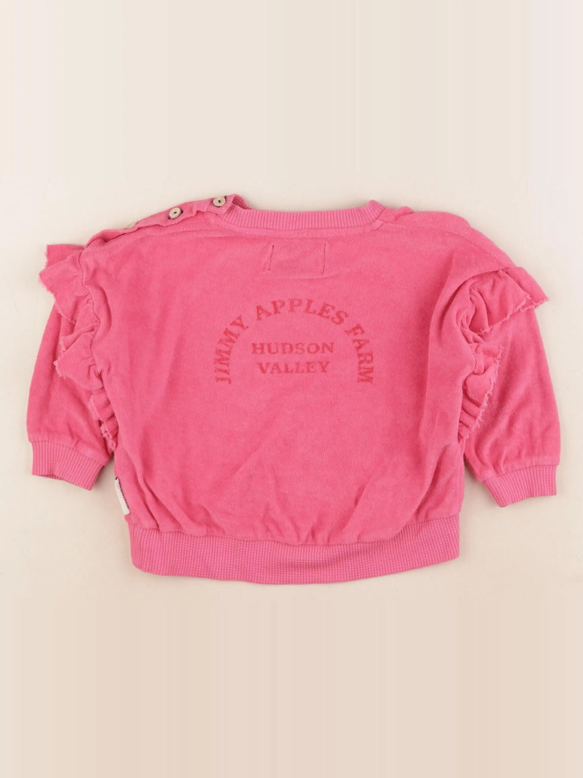 Piupiuchick - sweat imprimé au dos rose - 18 mois