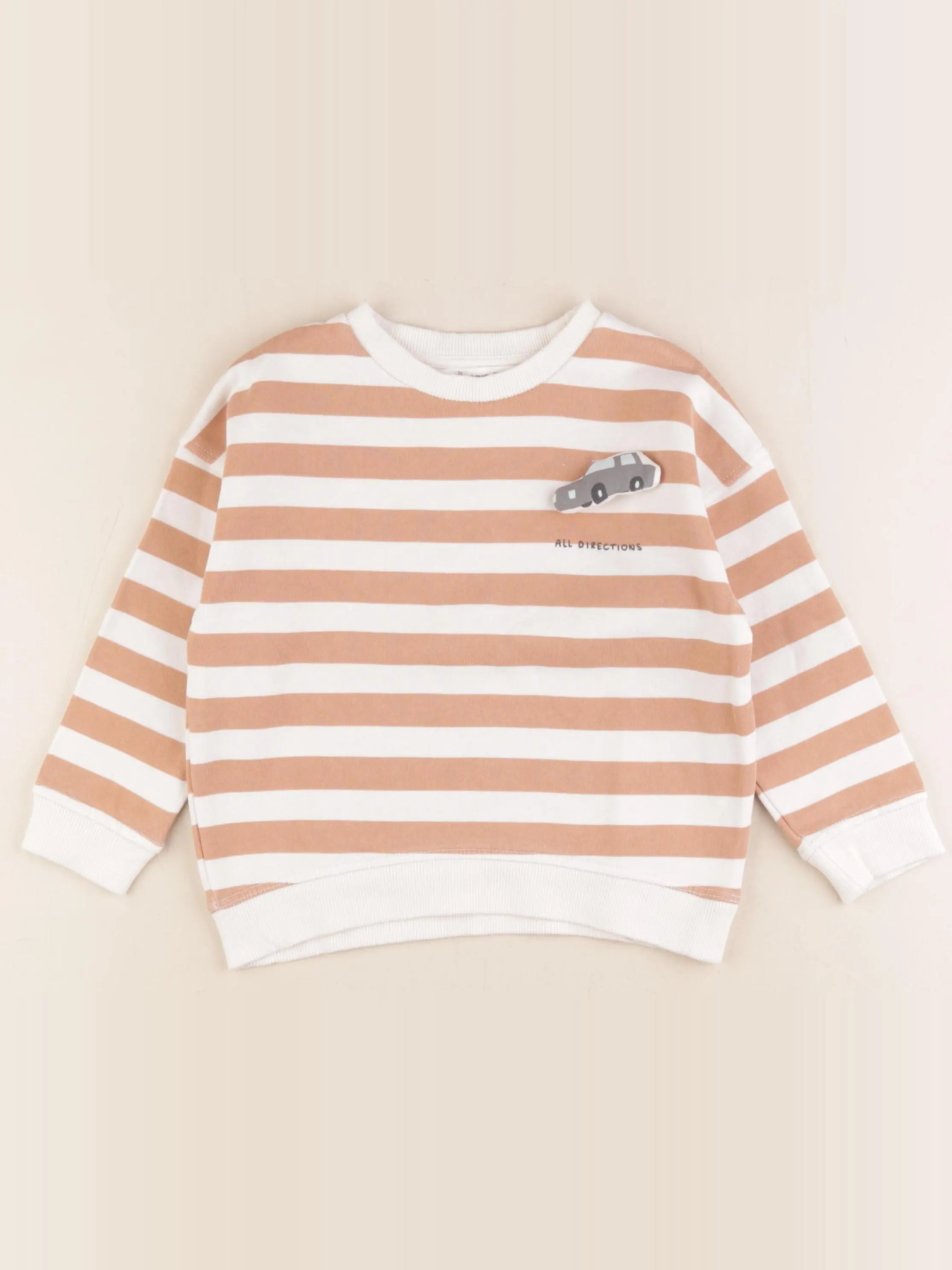 Mango - sweat marron - 2/3 ans